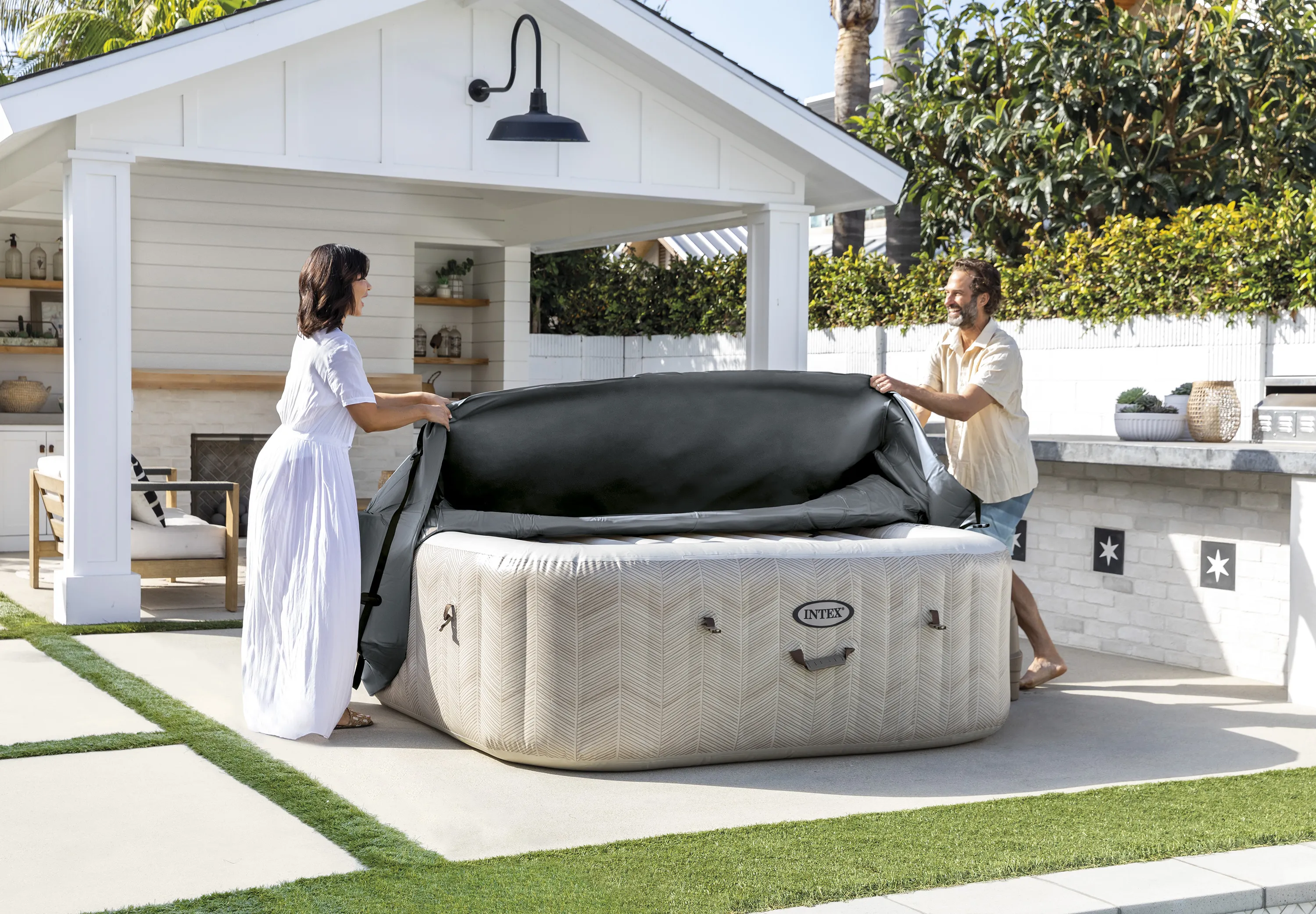 INTEX 28534 Energiesparabdeckung SPA Cover 175x175x72cm