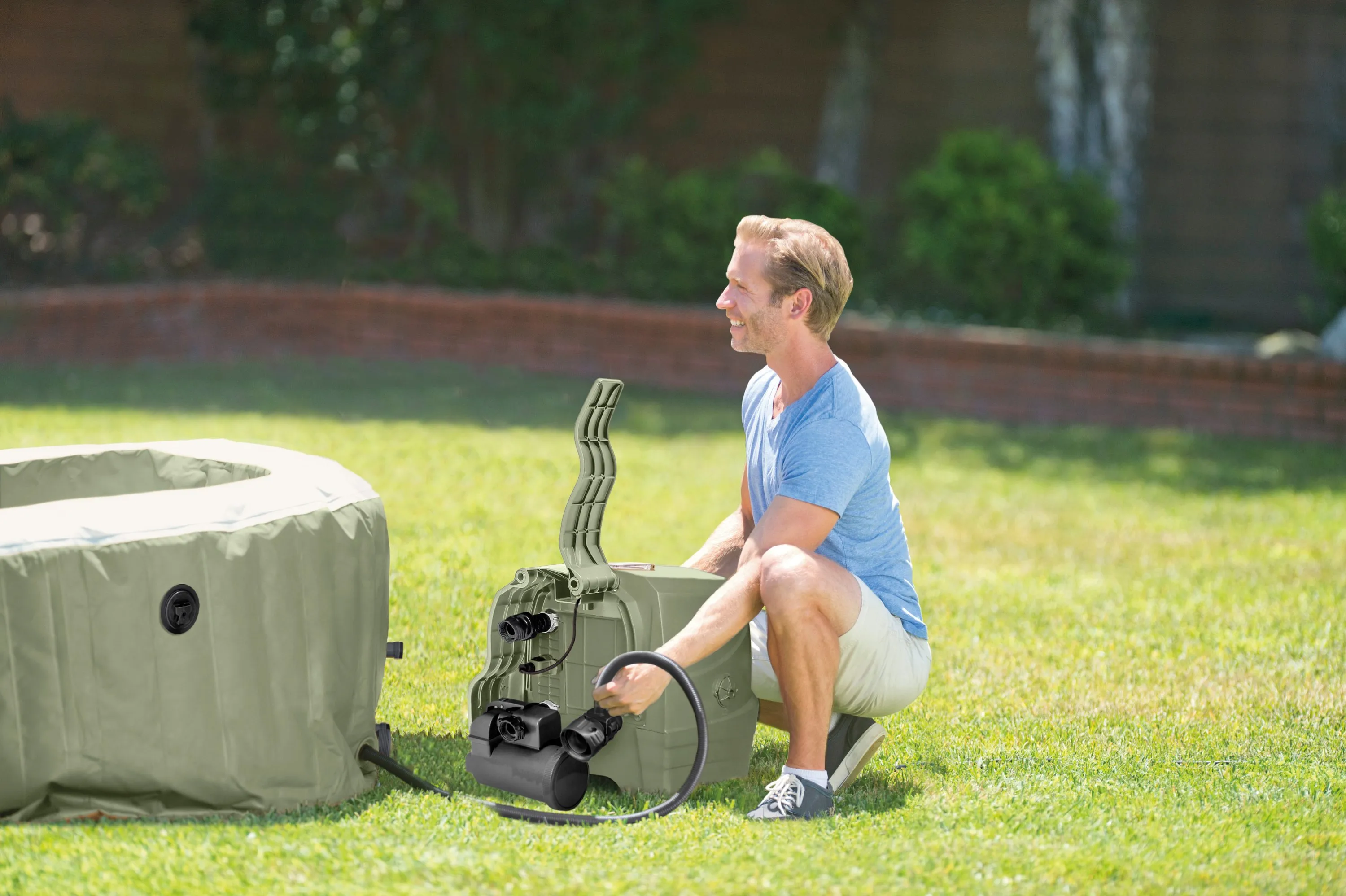 INTEX 28428NP Whirlpool Bubble Massage Round Bubble PureSPA 216x71cm