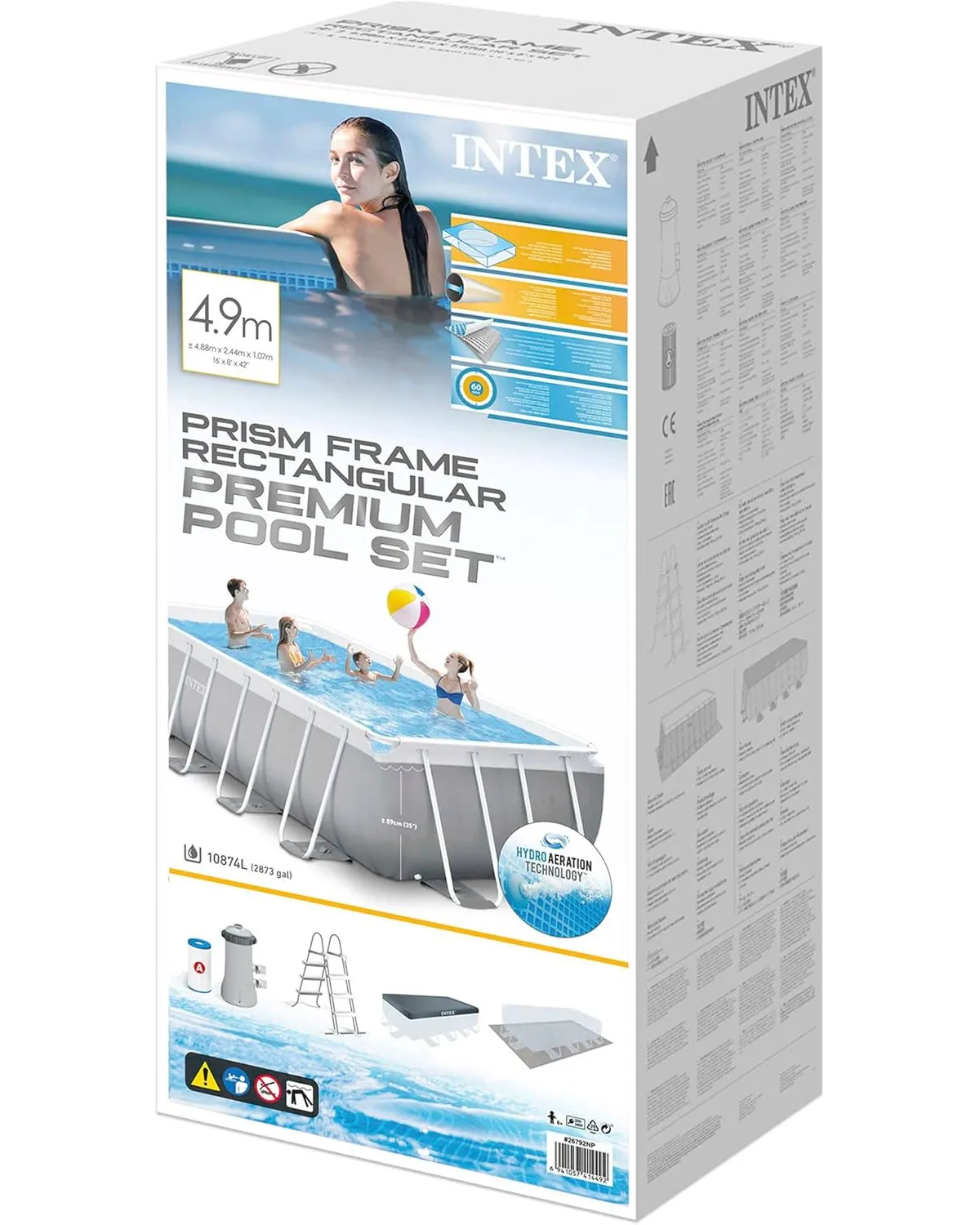 Intex Pool-Set -Prism Frame Rectangular 488x244x107cm