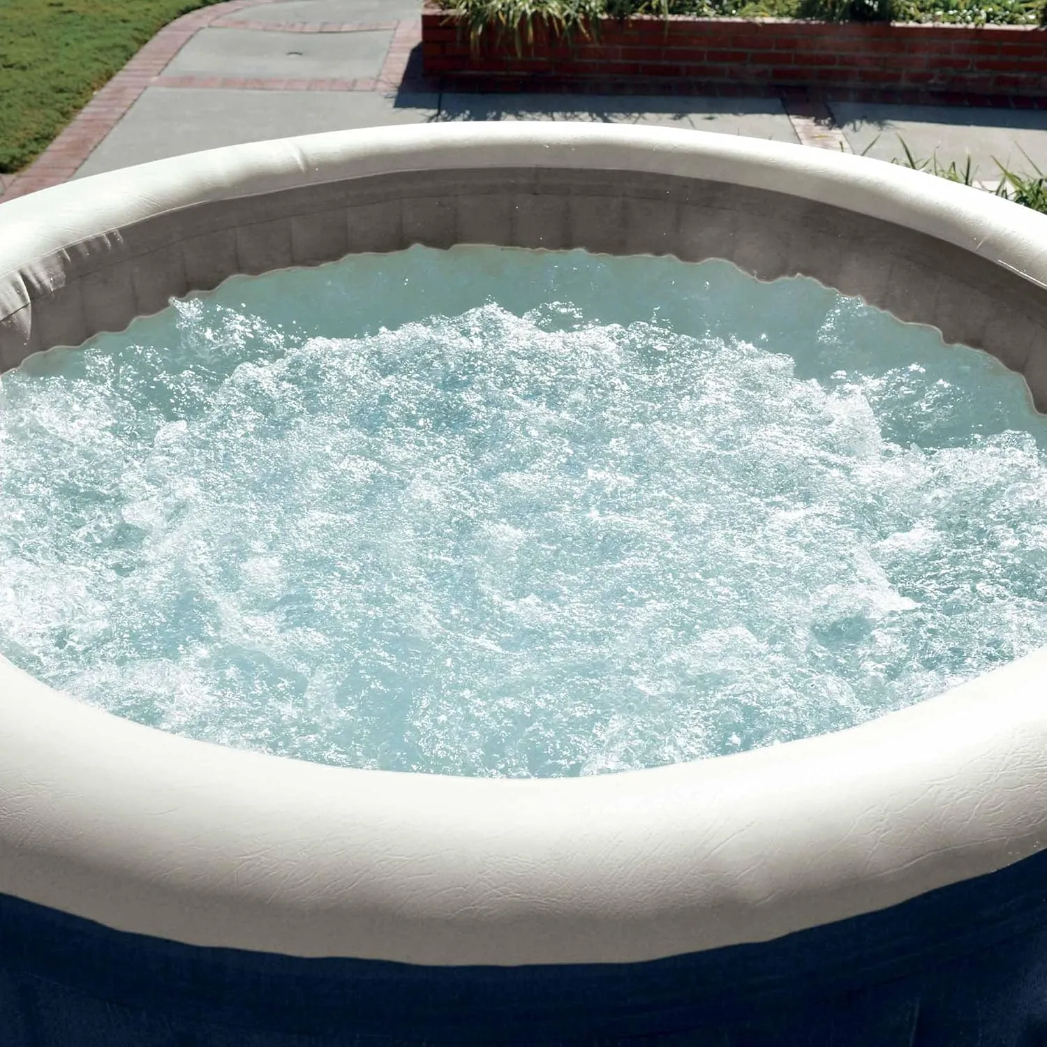 Intex 28486 Whirlpool - PureSPA Bubble, blau, Ø180 cm, 4 Personen