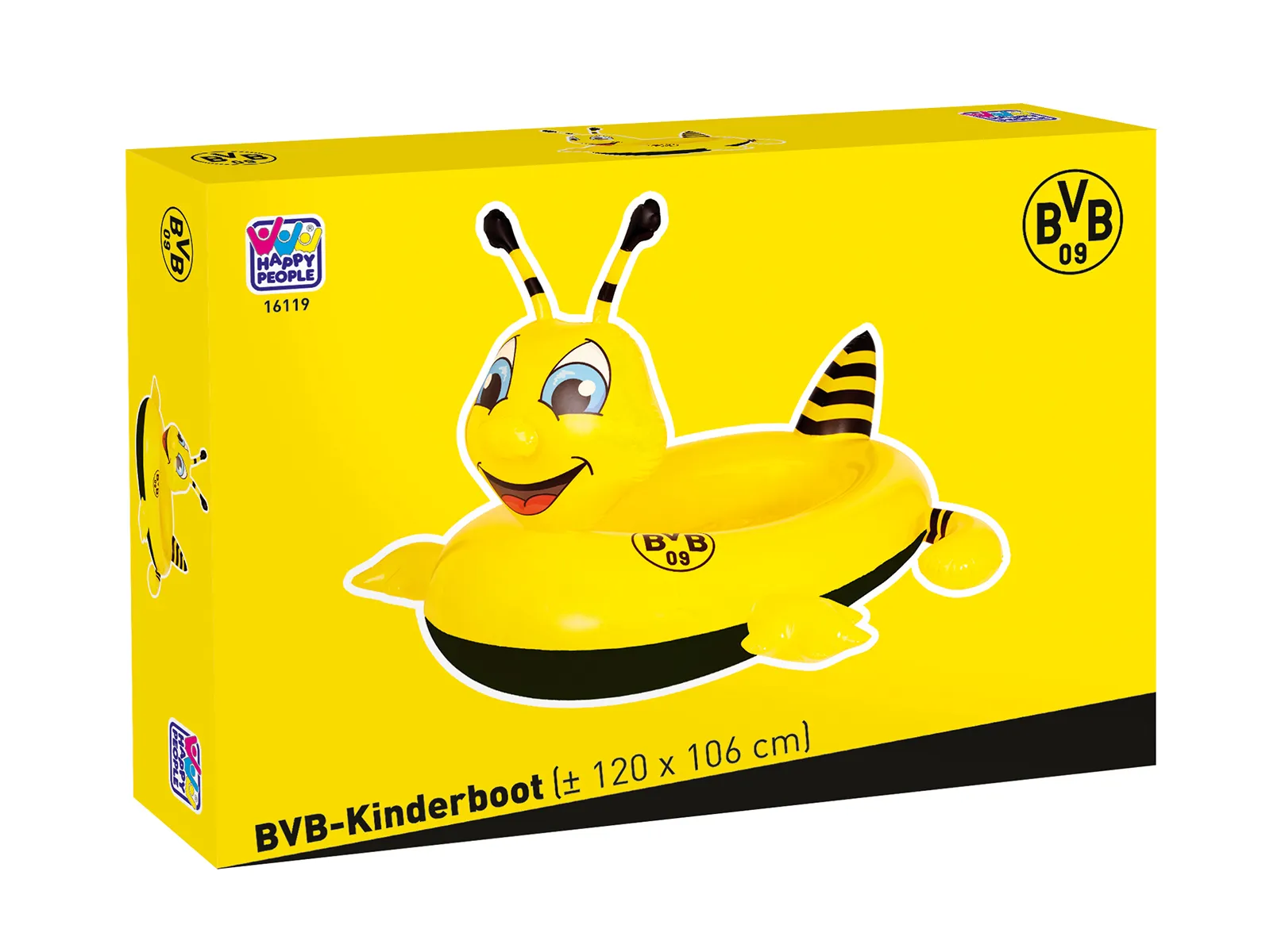 Happy People Kinderboot BVB Borussia Dortmund Emma 120x100x72cm