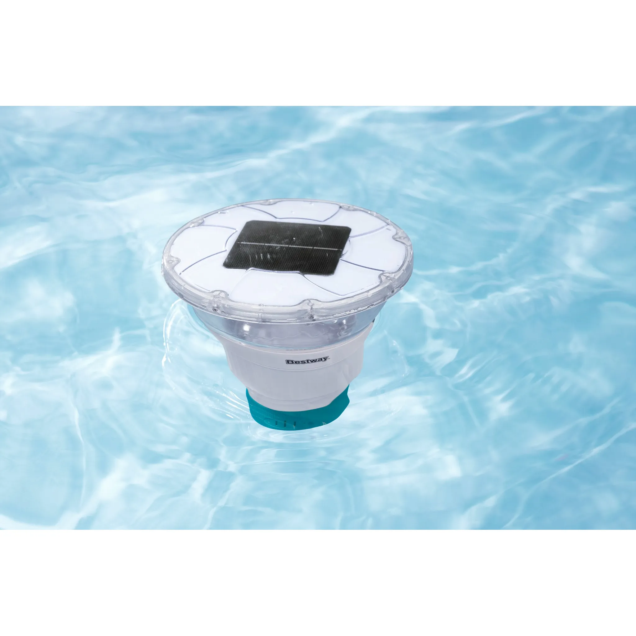 Bestway Dosierschwimmer SolarGlow mit Solar LED-Licht 18x18x21,5cm