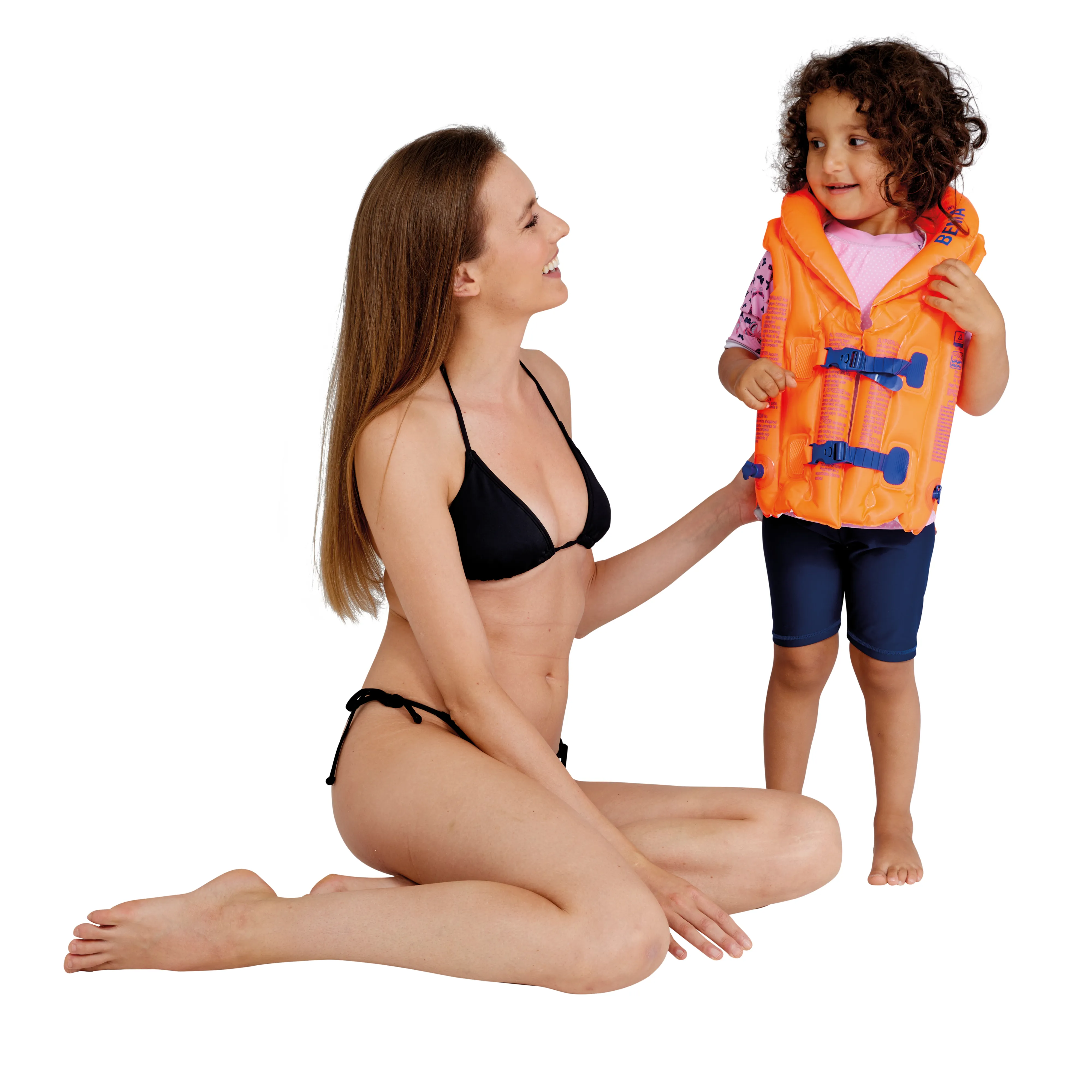 Happy People 18028 - BEMA® aufblasbare Schwimmlernweste (orange)