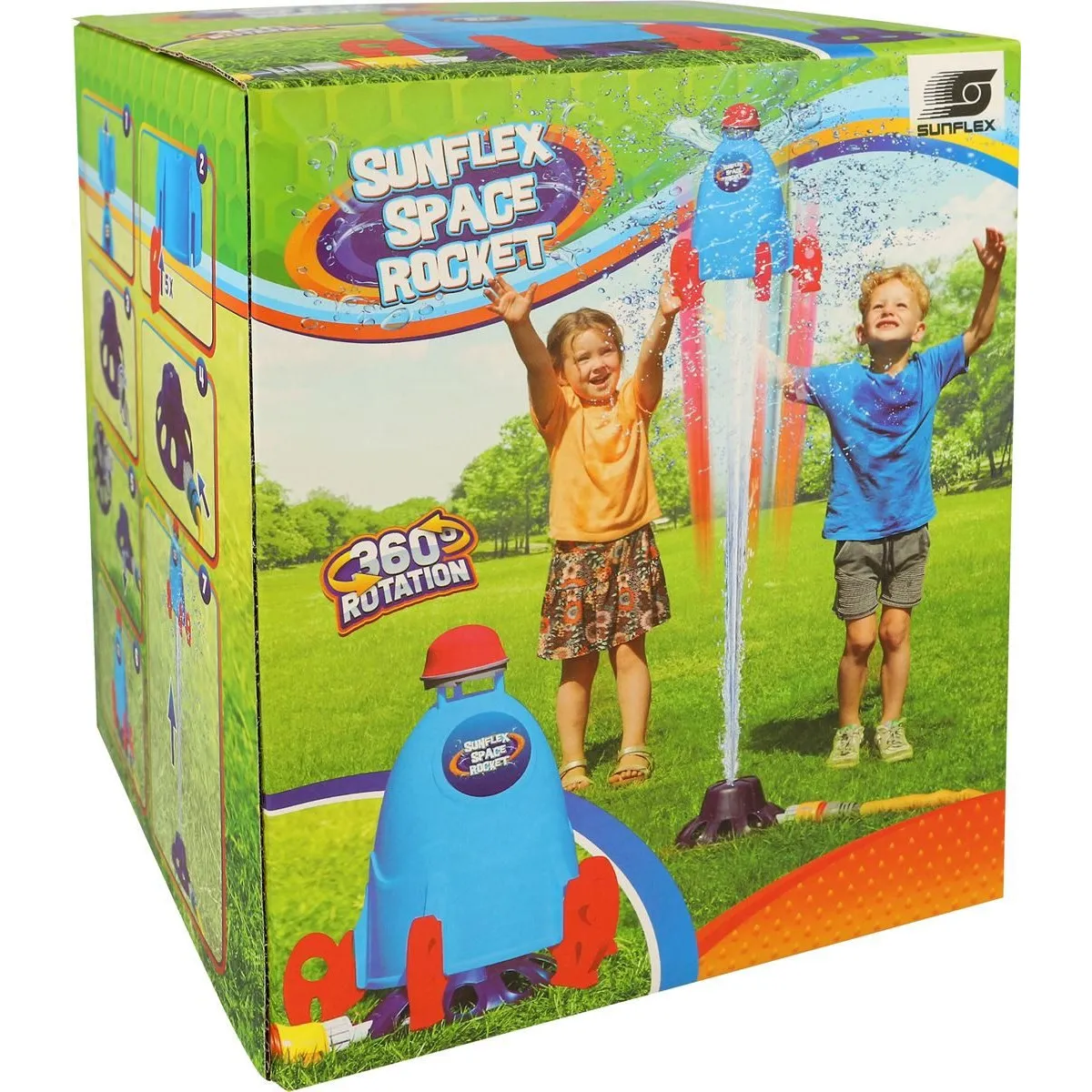 Sunflex Space Rocket - Wassersprenkler (blau, drehend)