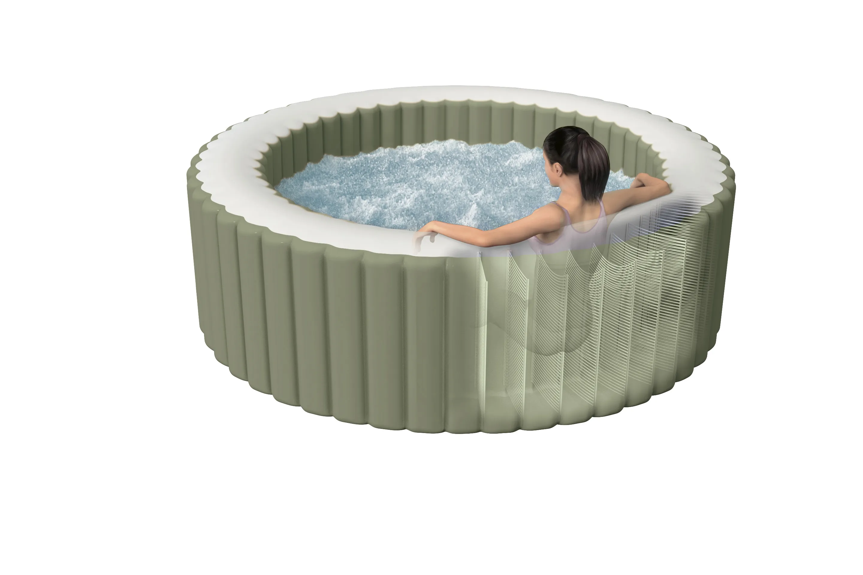 INTEX 28428NP Whirlpool Bubble Massage Round Bubble PureSPA 216x71cm