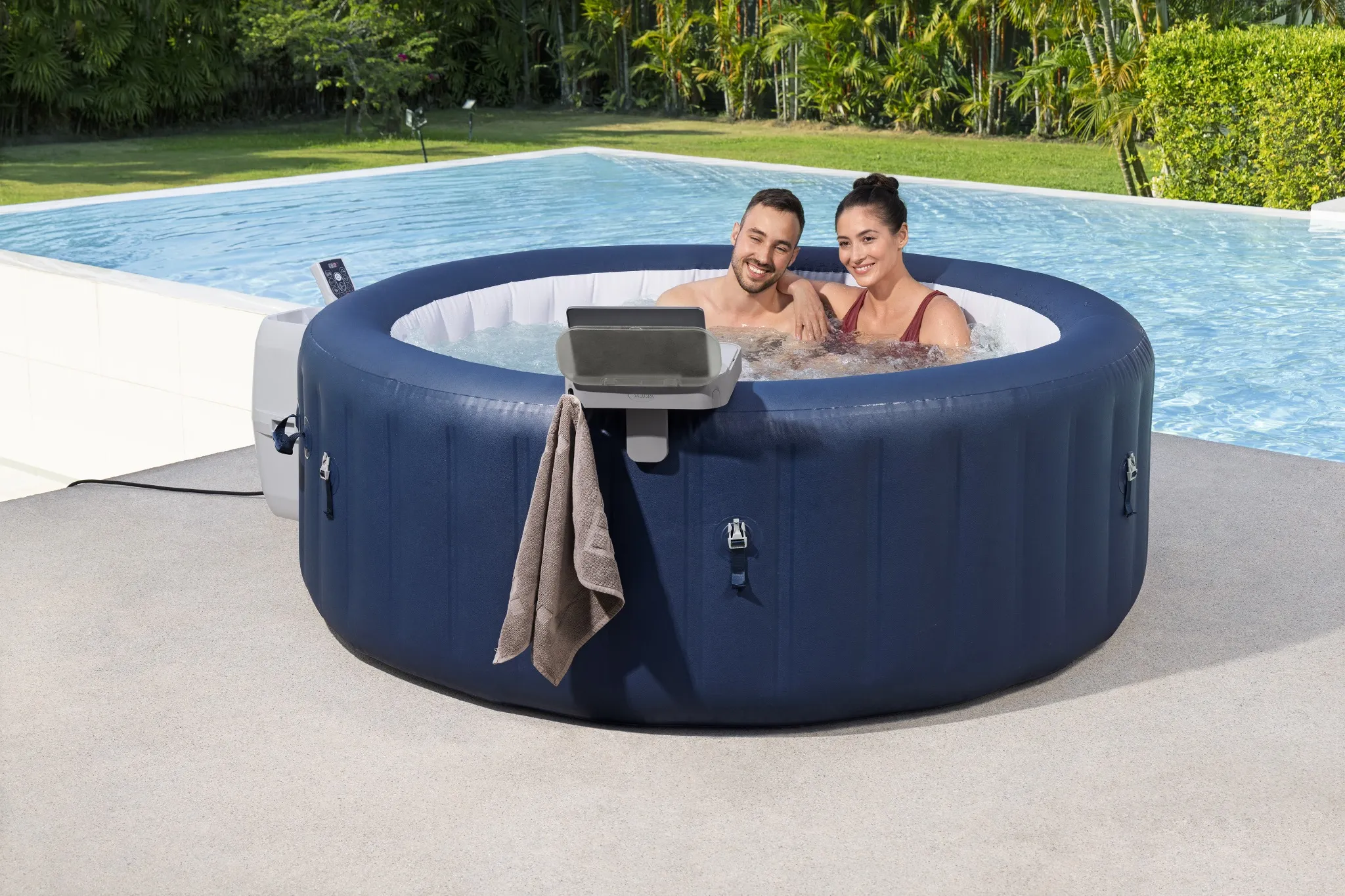 Bestway Ablagetablett LAY-Z-SPA Xtras 4-in-1 32,2x30,2x18,15cm