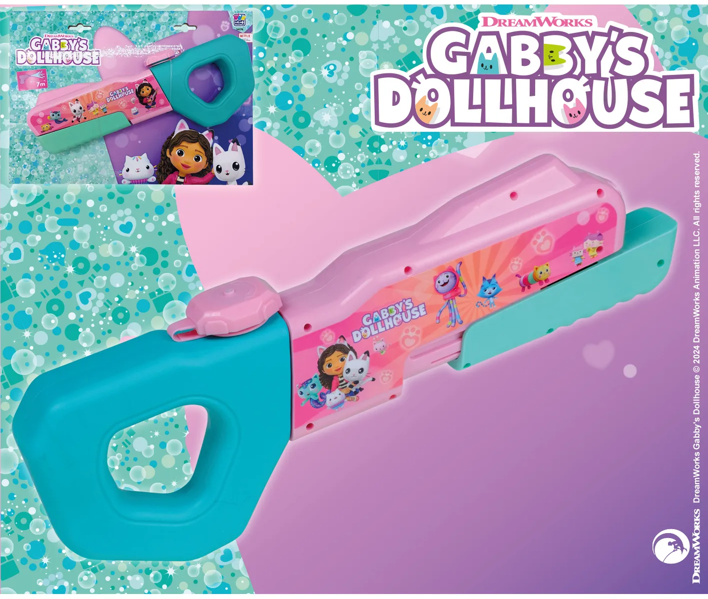 Happy People 16174 Gabby's Dollhouse Wasserpistole ca. 33x17x4,5cm