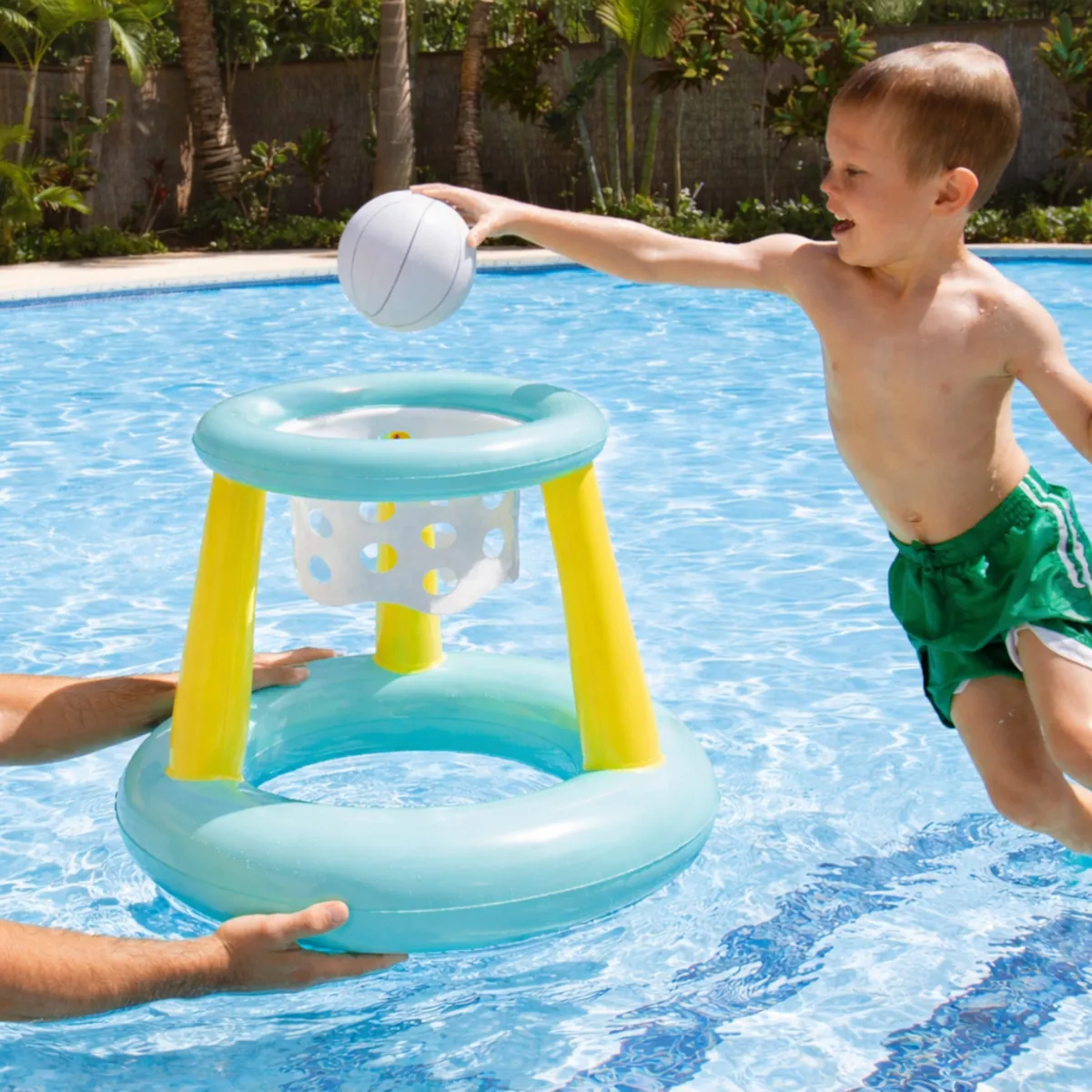 INTEX Wasserspiel Floating Hoops Basketballkorb türkis, 67x55cm