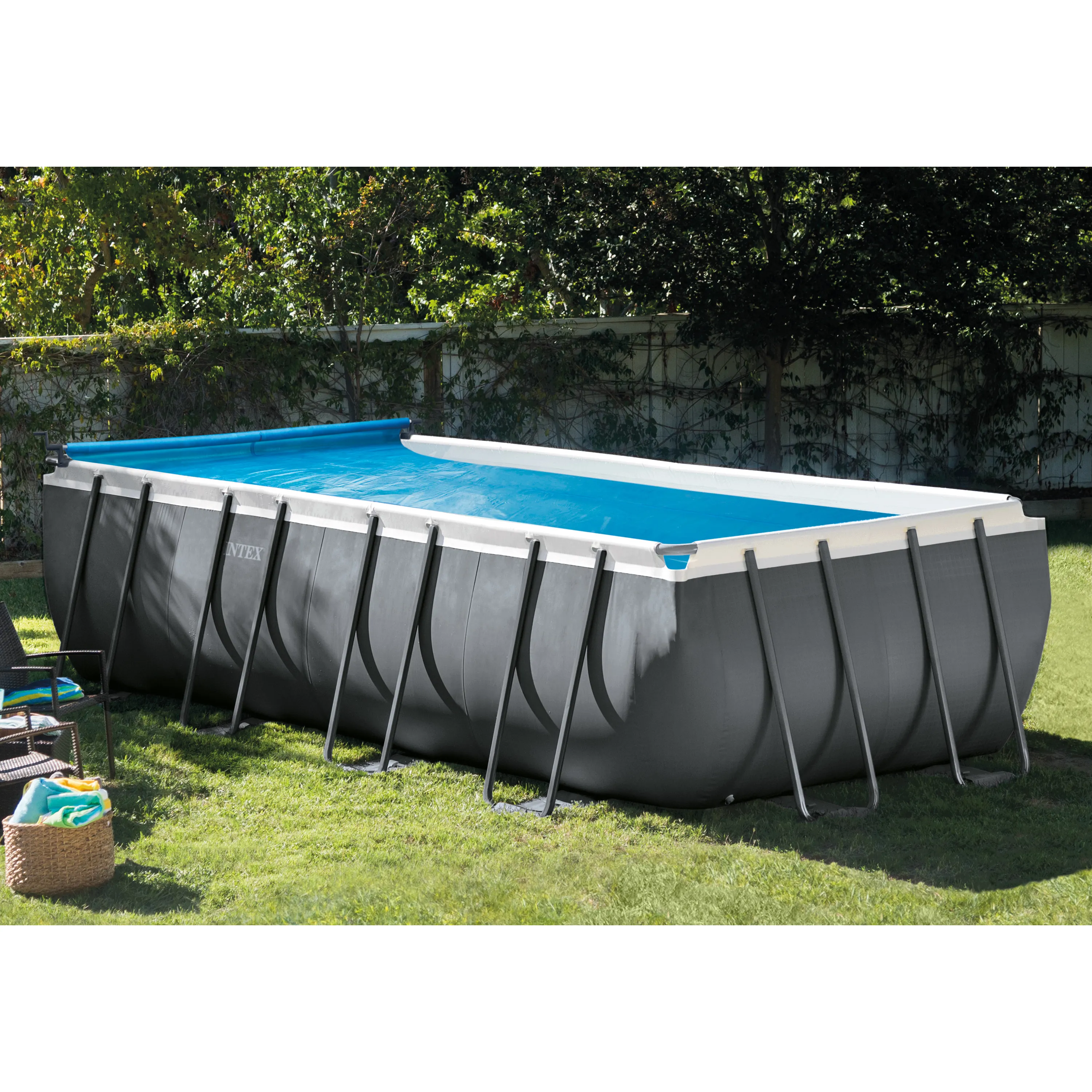 Intex 28051 Solar-Abdeckrolle - für Pools 274 - 488cm