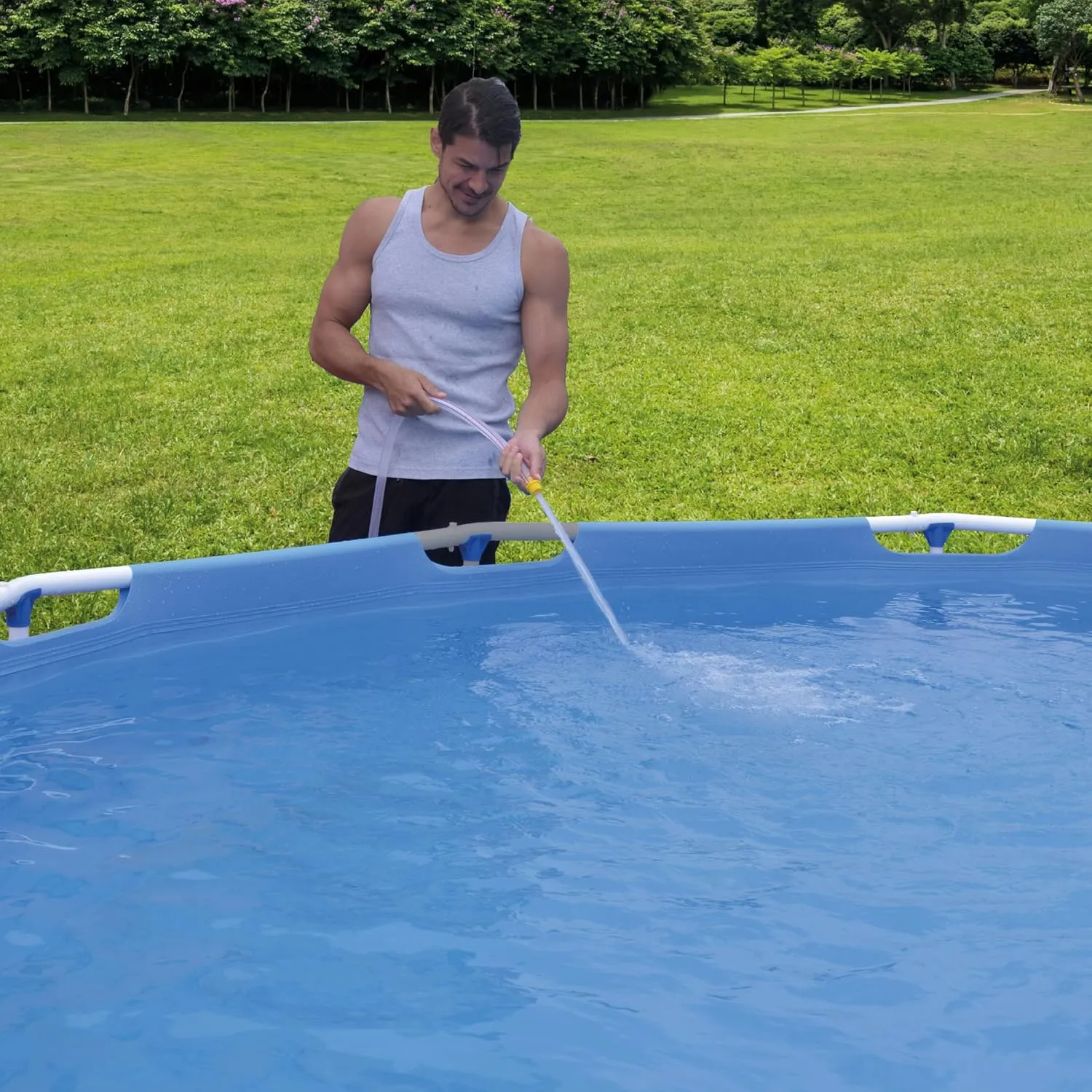 Happy People 77517 Stahlrahmenpool rechteckig, 258x179x66cm