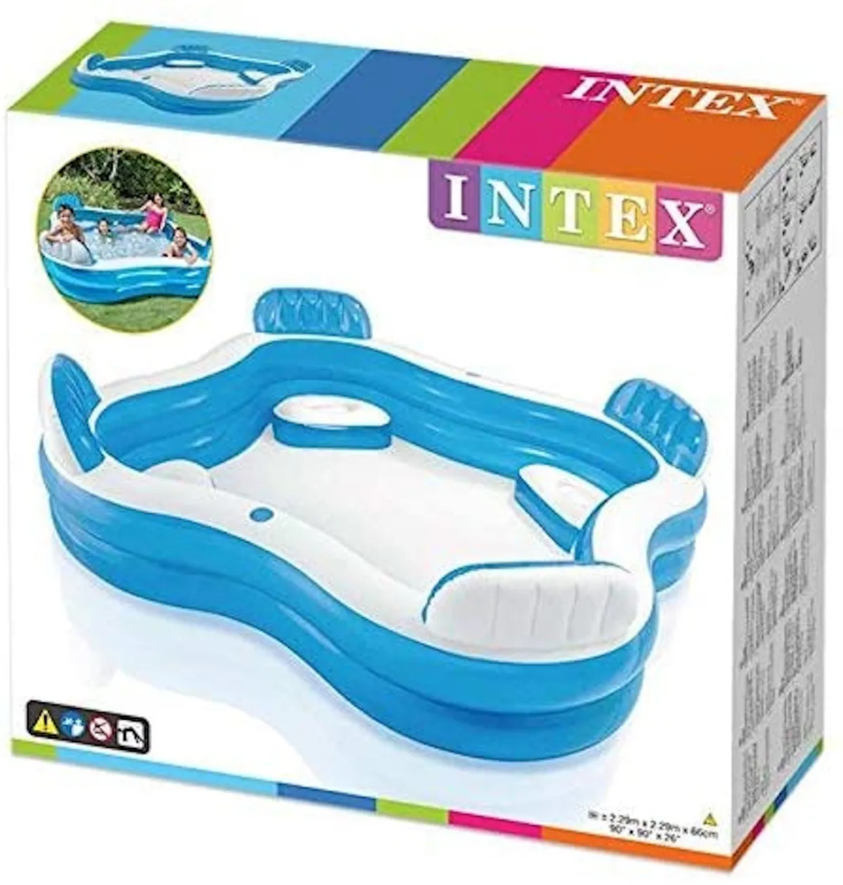 Intex Swimcenter - Family Lounge Pool 229x229x66cm