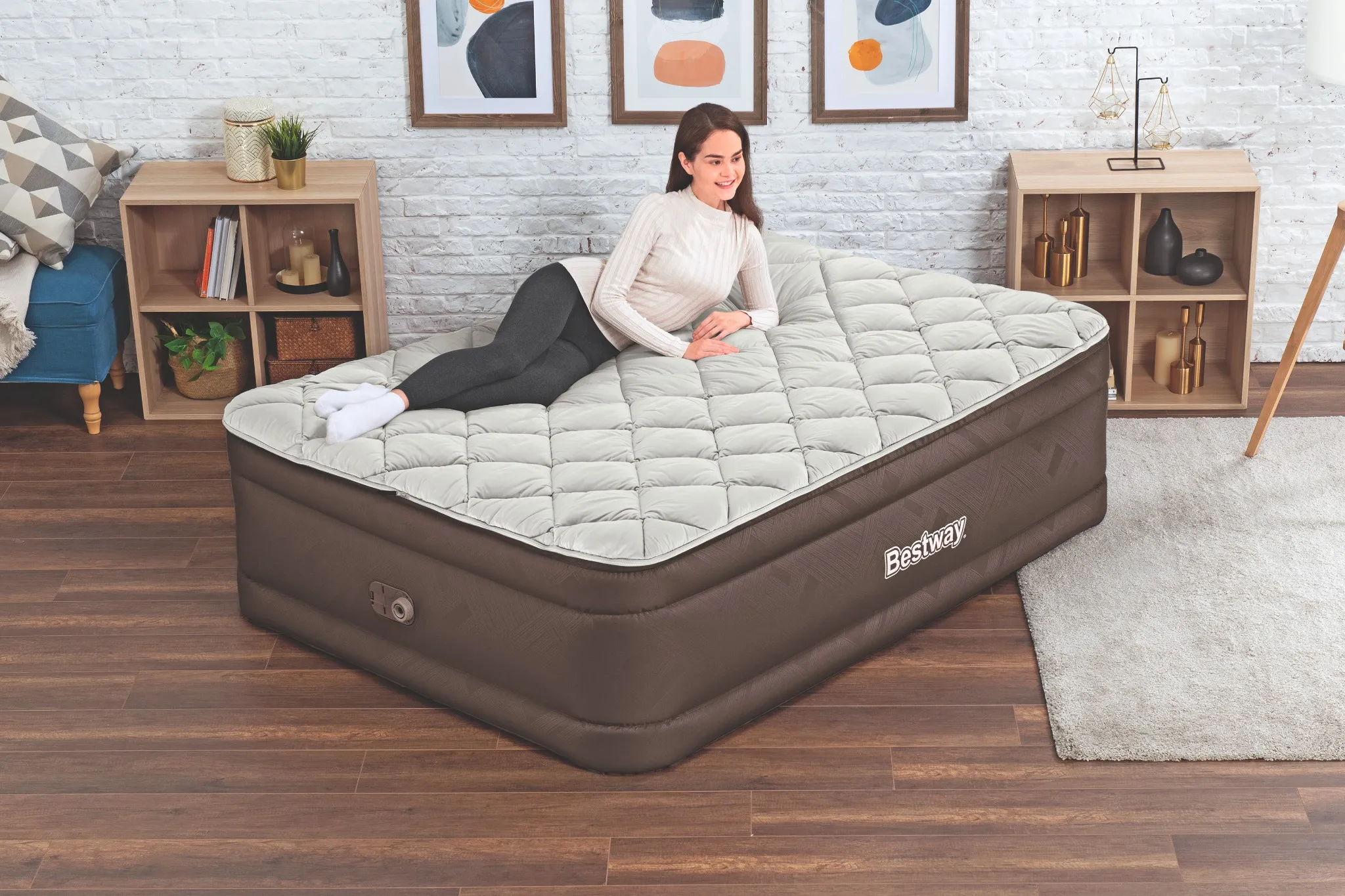 Bestway Luftbett Fortech 203x152x51cm