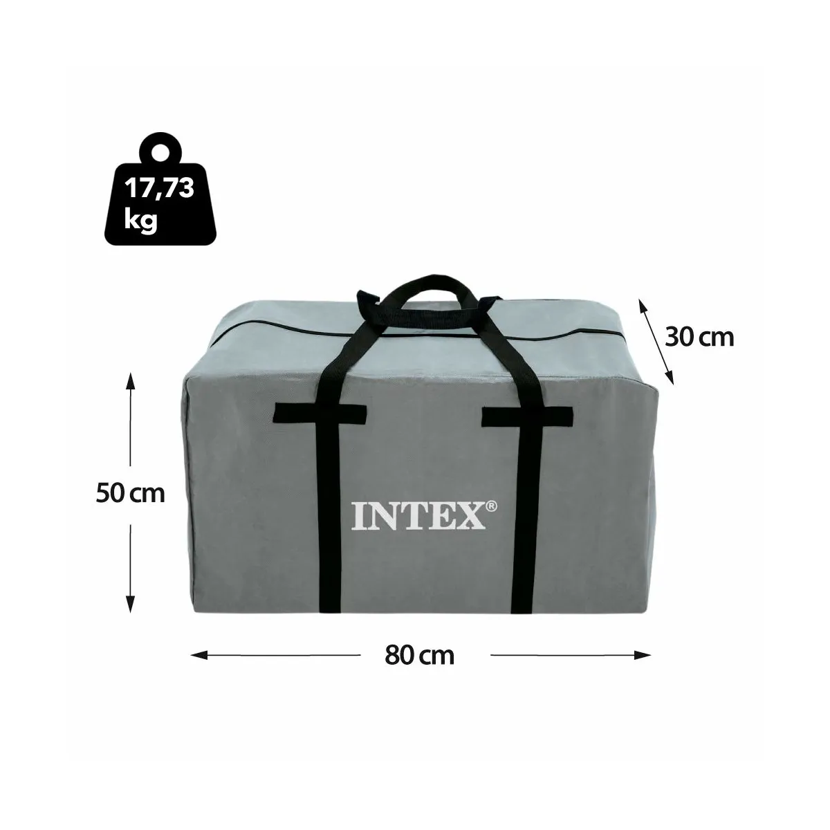 Intex Kayak Excursion Pro K2 Set inkl. Alu-Paddel + Pumpe, 384x94x46cm