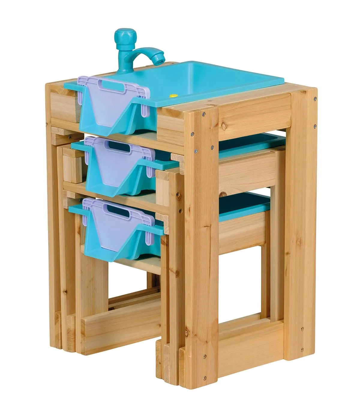 Happy People - Wasser-Spieltisch 3er Set - mit Schleusenfunktion