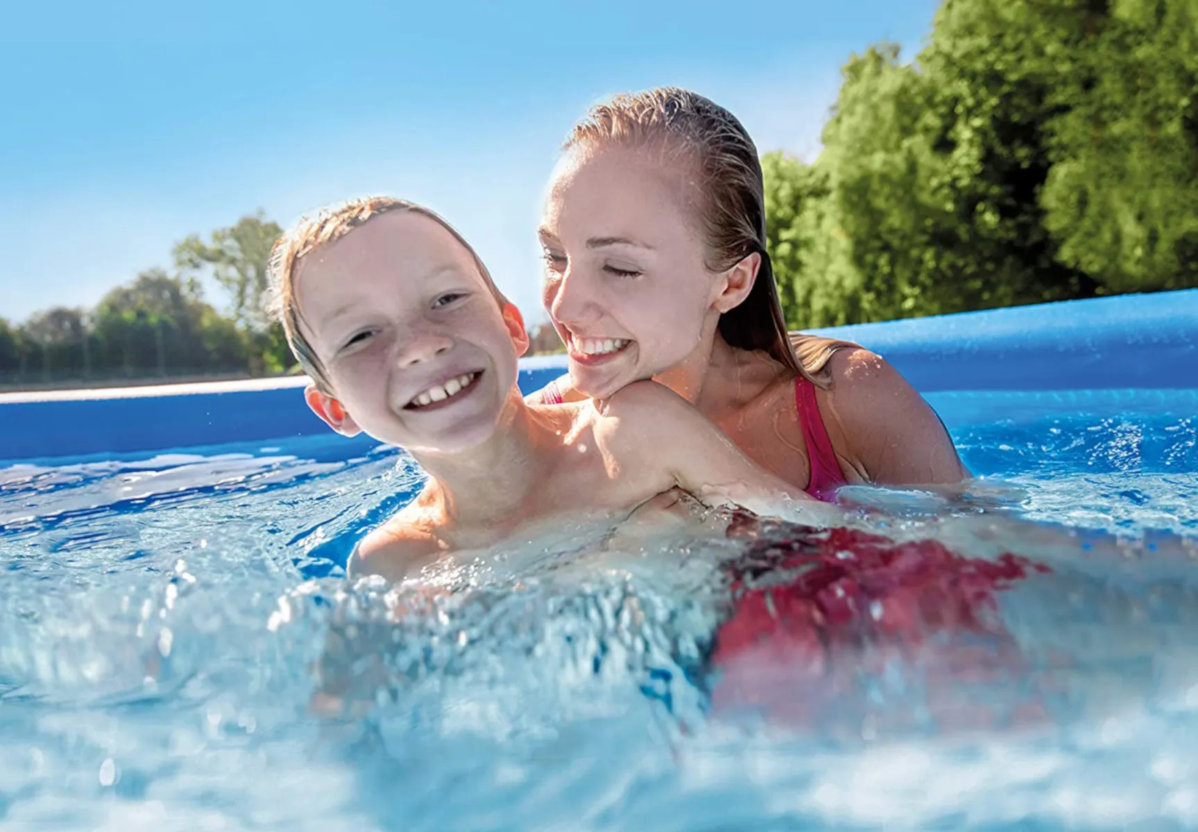 INTEX 28158GN - Easy Set Pool (457x84cm) + aufblasbare Schwimmtiere