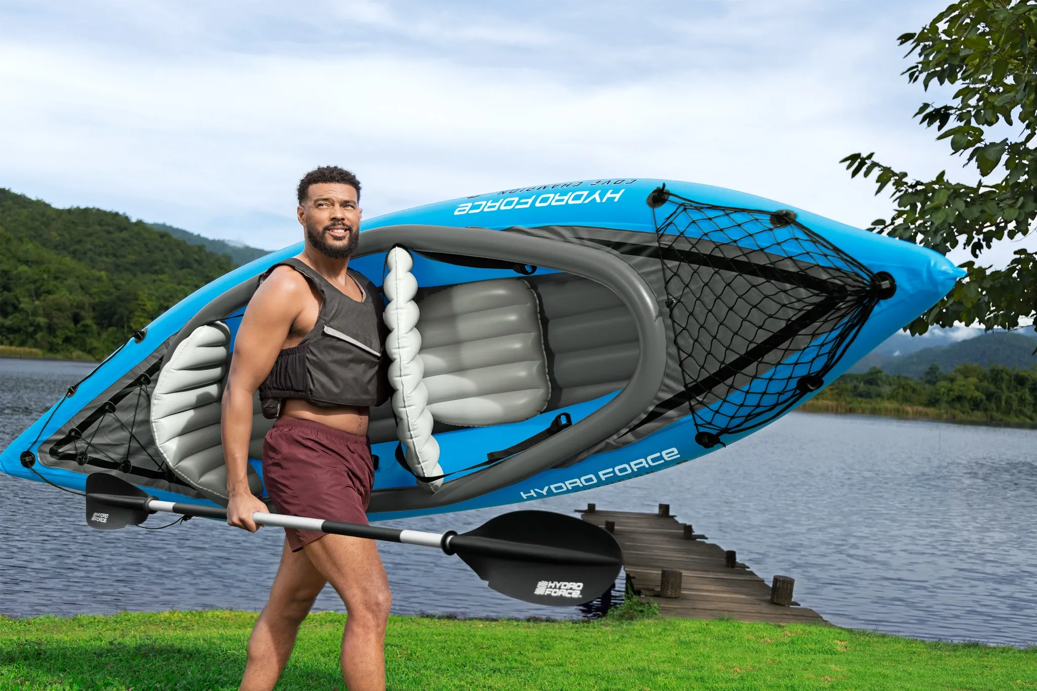 Bestway® Hydro Force® Kajak-Set Cove Champion™ X2 331x88x45cm, 2 Personen