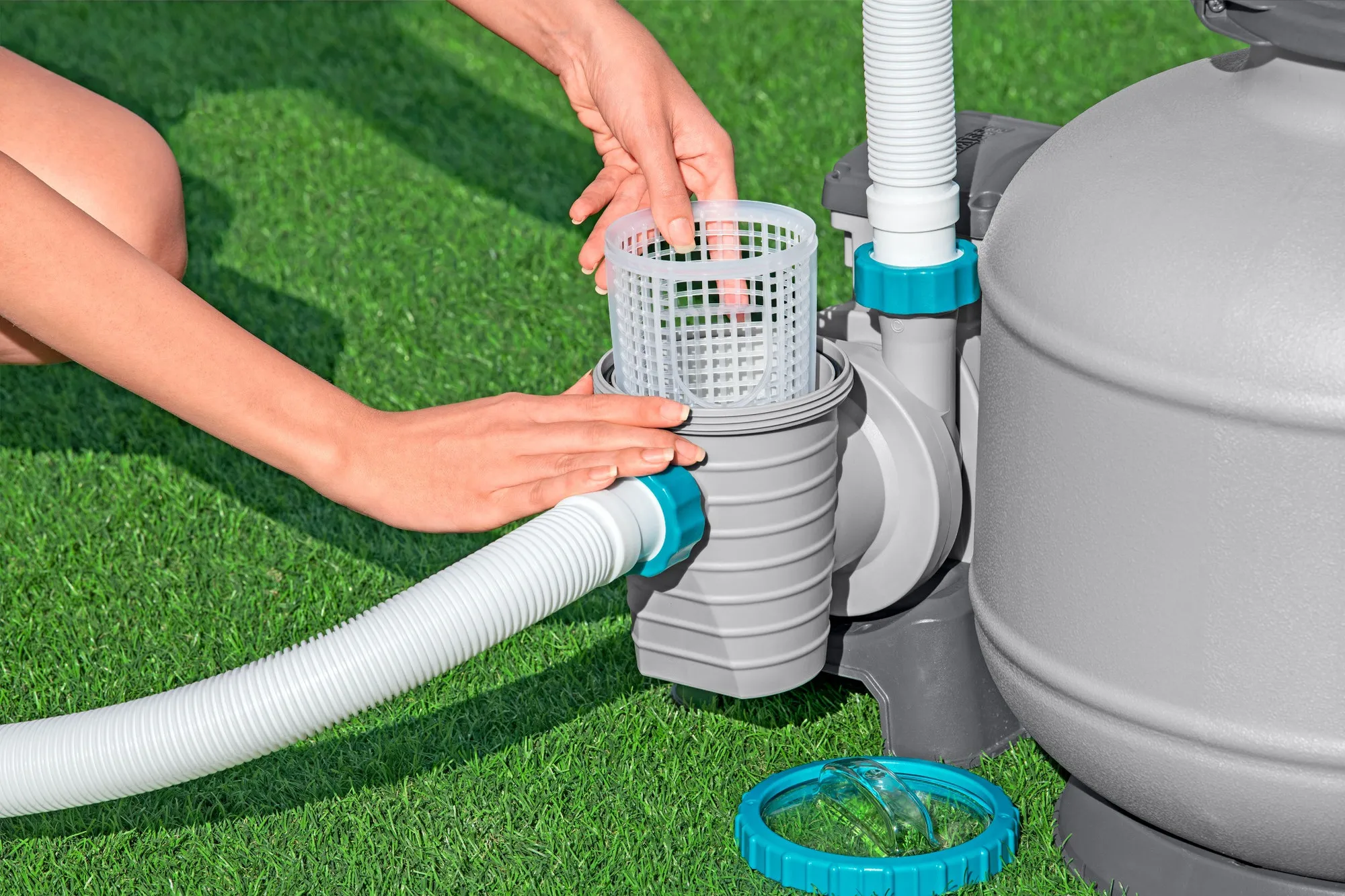 Bestway Sandfilteranlage mit Zeitschaltuhr 8.327l/h, 280W