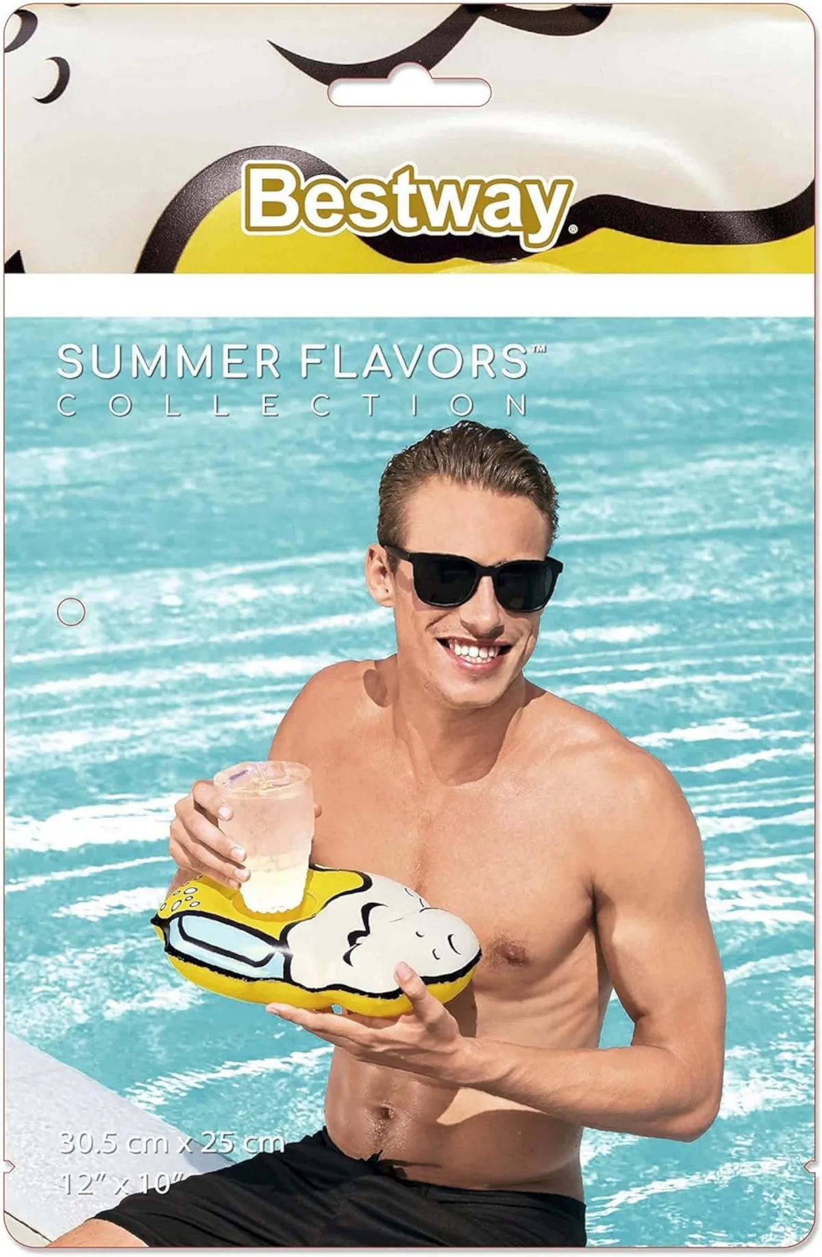 Aufblasbare Getränkehalter Summer Sips 3er Set für Pool & Whirlpool