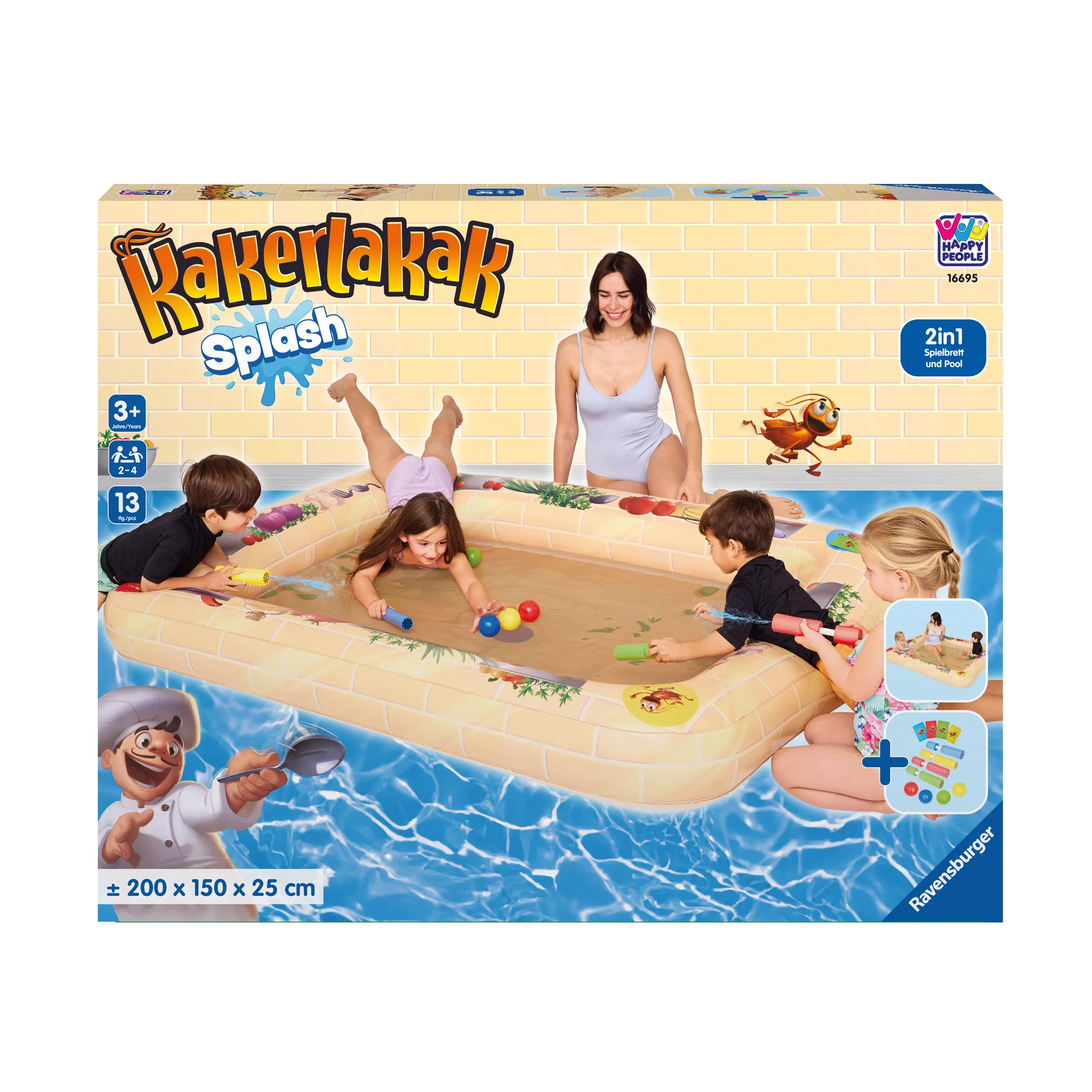 Happy People Kakerlakak Spielmatte - Die Spritzige Kakerlakenfalle 200x150x25cm