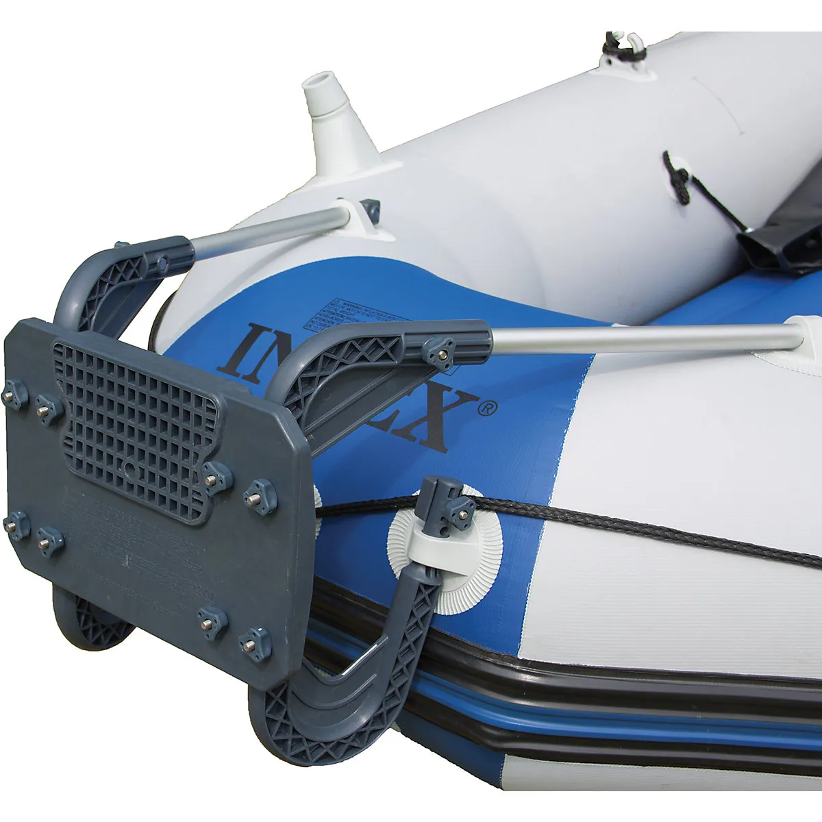 Intex Schlauchboot-Set - Excursion 5 inkl. Außenbordmotor & Befestigung