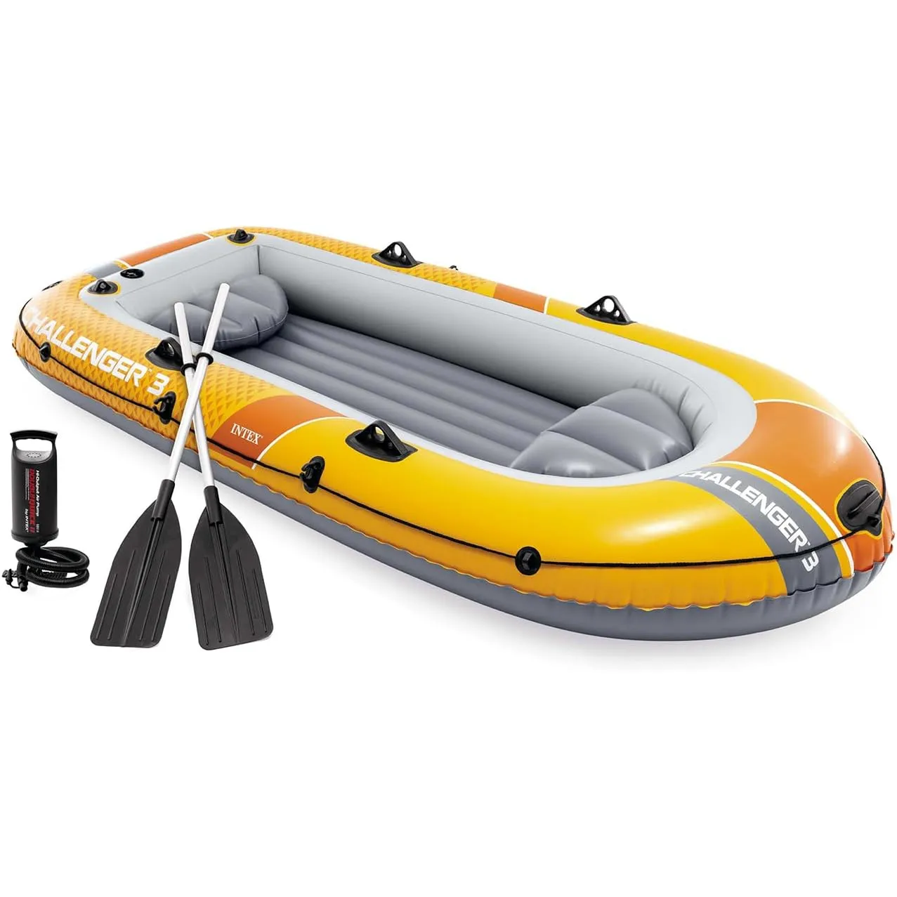 Intex Schlauchboot Challenger 3 Set inkl. Pumpe und Alu-Paddeln 295x137x43cm