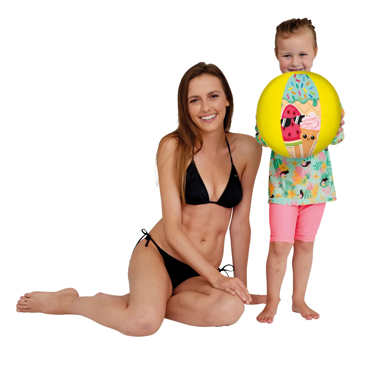 Happy People 77452 - Happy Summer Strandball Wasserball (ca. 29 cm)