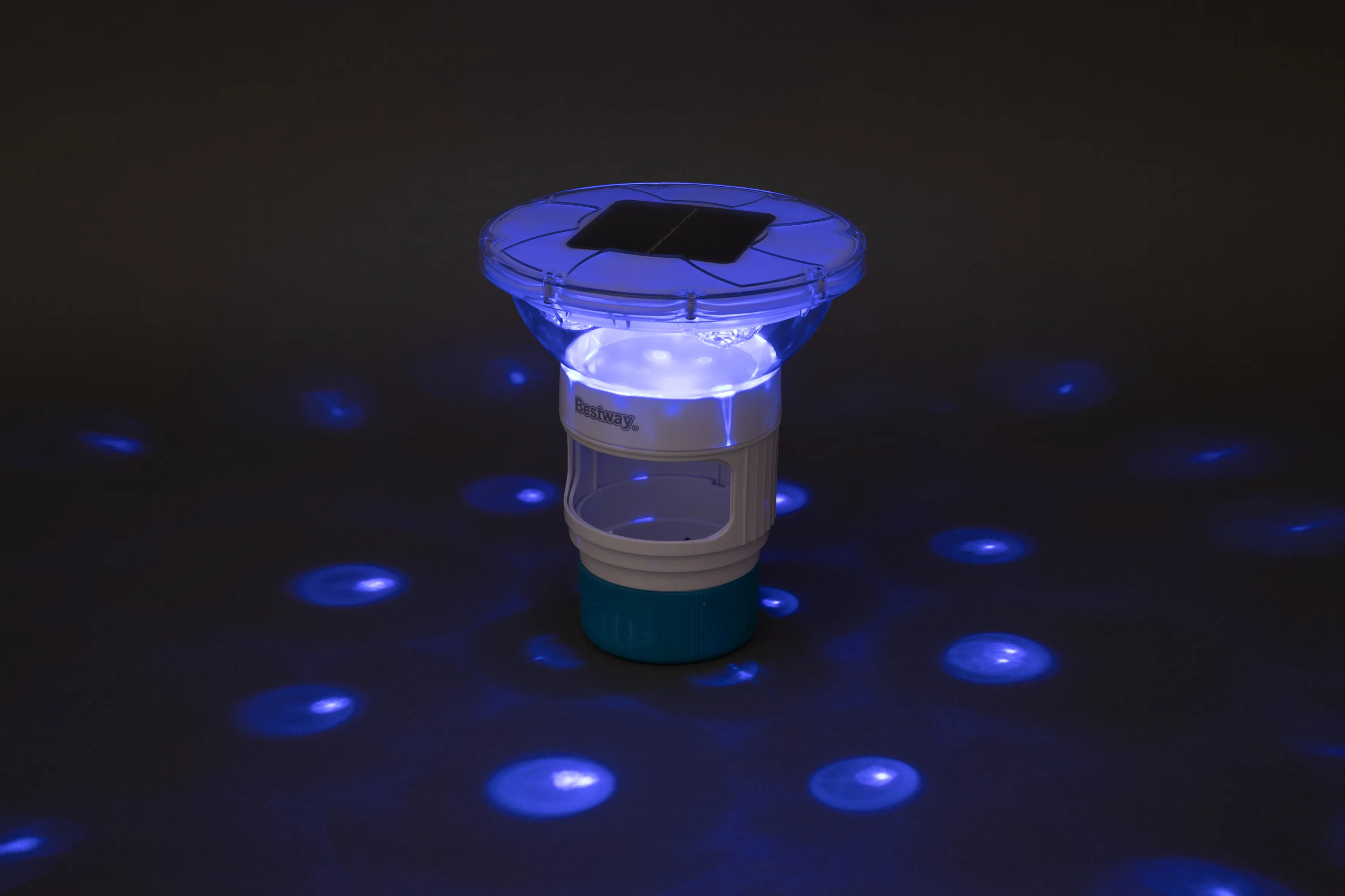 Bestway Dosierschwimmer SolarGlow mit Solar LED-Licht 18x18x21,5cm