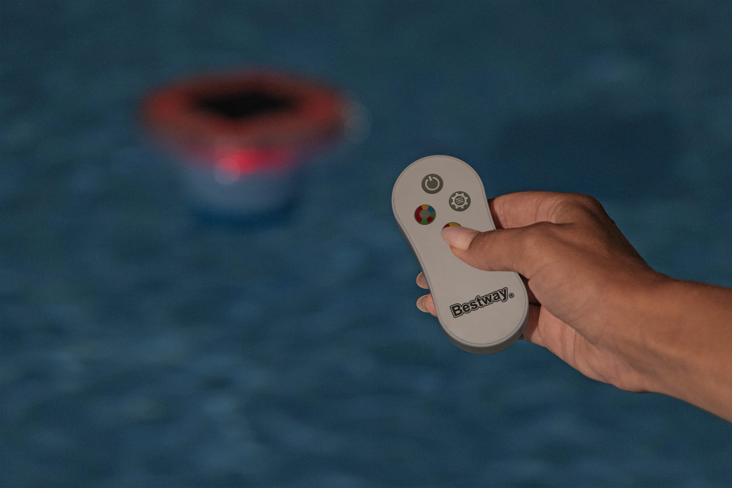 Bestway Dosierschwimmer SolarGlow mit Solar LED-Licht 18x18x21,5cm