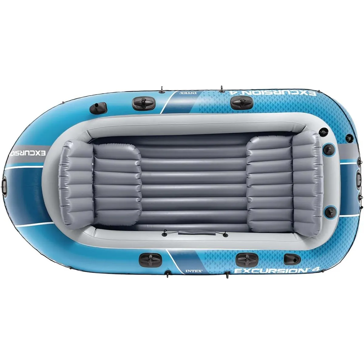 Intex Schlauchboot Excursion 4 Set inkl. Pumpe und Alu-Paddeln 315x165x43cm