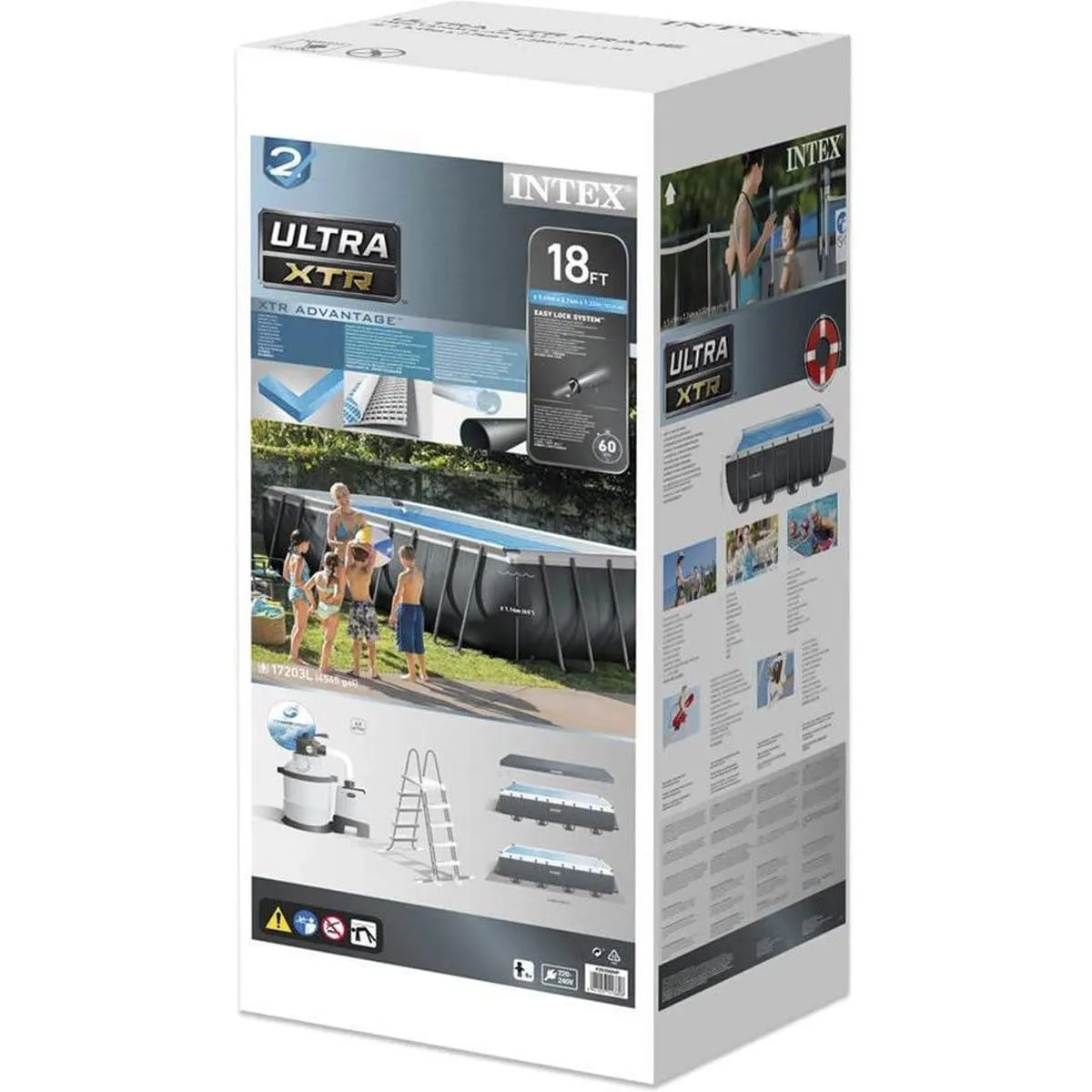 Intex 26356GN Ultra XTR Frame Pool 549x274x132cm mit Sandfilterpumpe