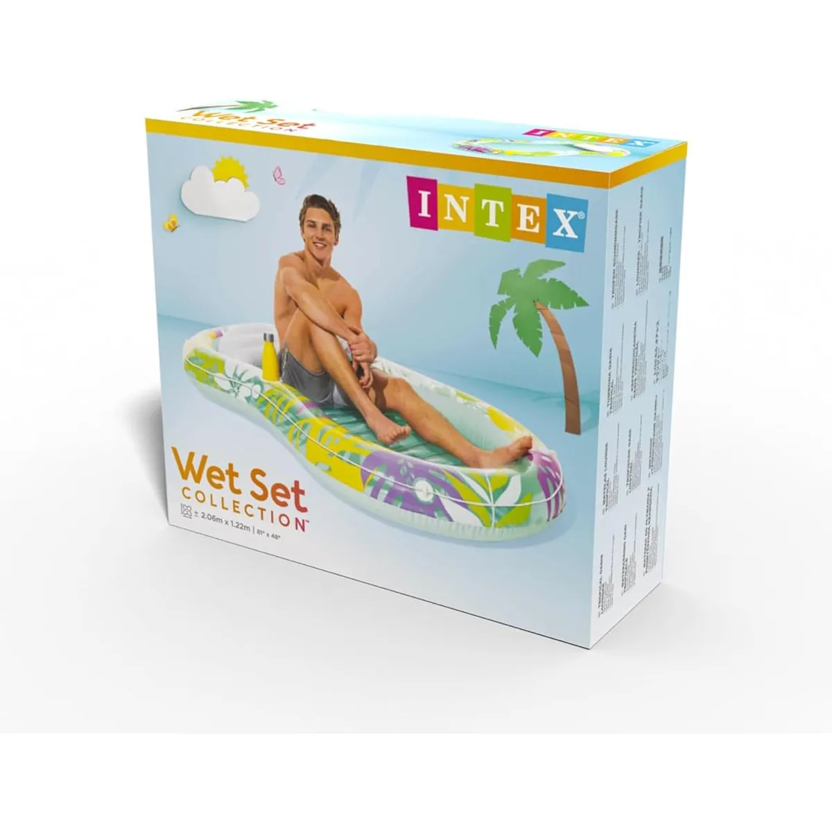 INTEX 57803EU Luftmatratze Tropical Oasis Lounger 206x122x23cm