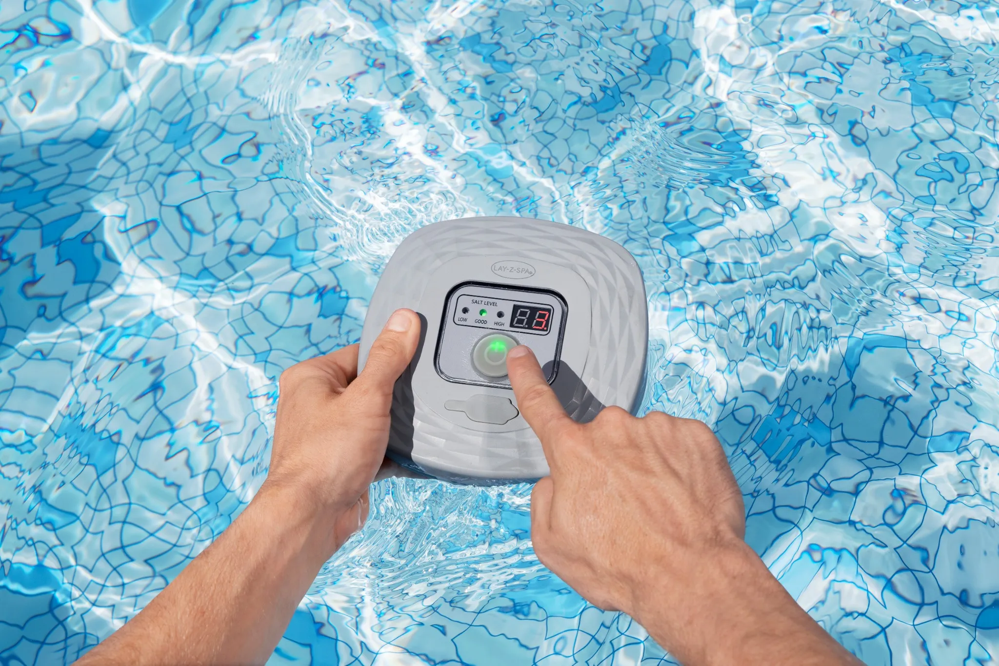 Bestway LAY-Z-SPA Hydrogenic Salzwasseranlage für Whirlpool bis 1400 Liter