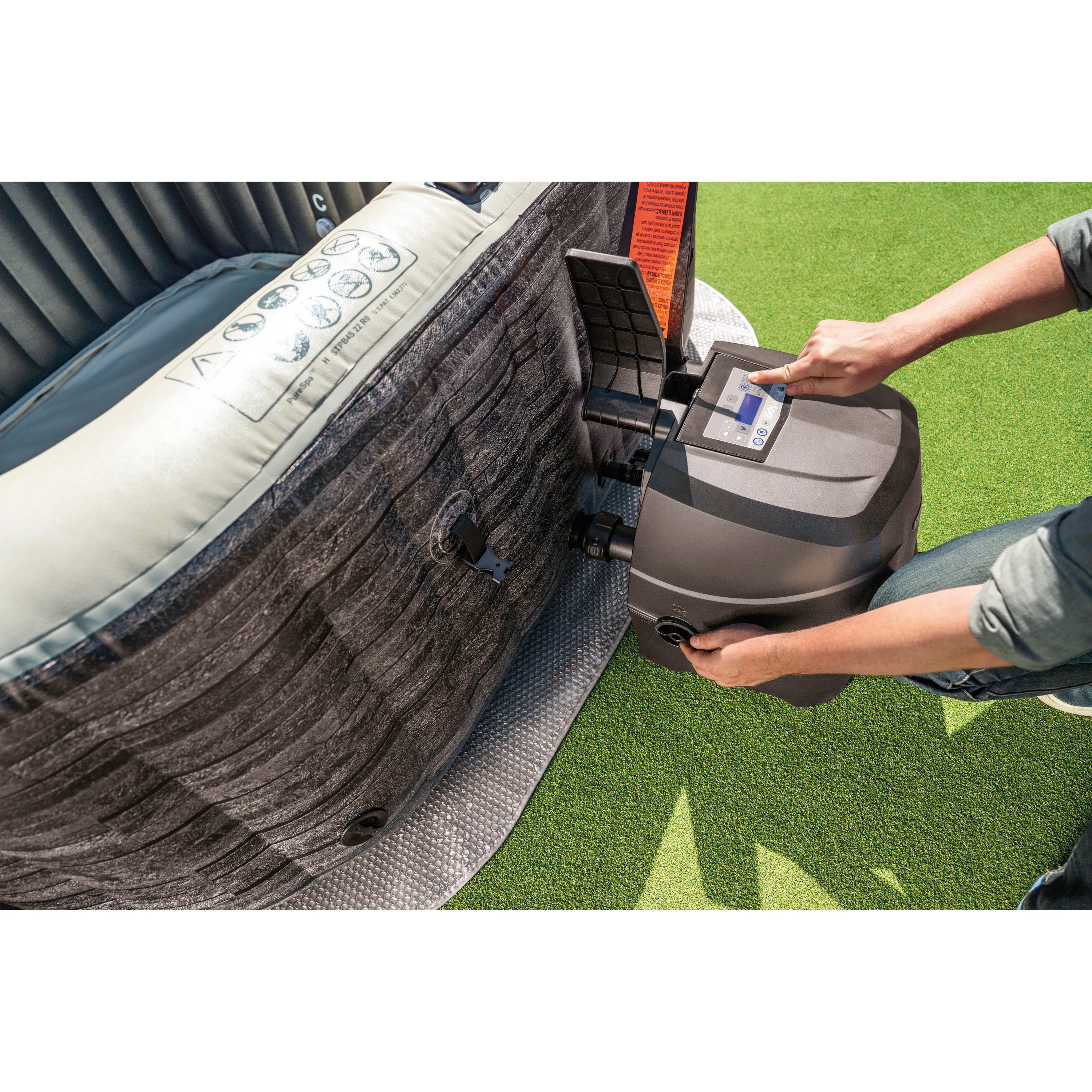 Intex 28452NP Whirlpool - PureSPA Greystone Deluxe (196x196cm)