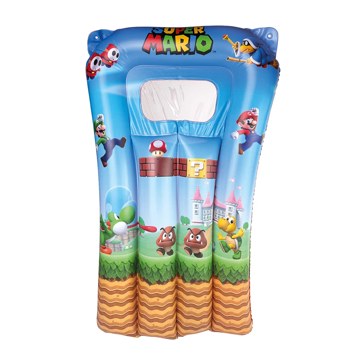 Happy People Strandset Super Mario Luftmatratze, Schwimmring, Strandball