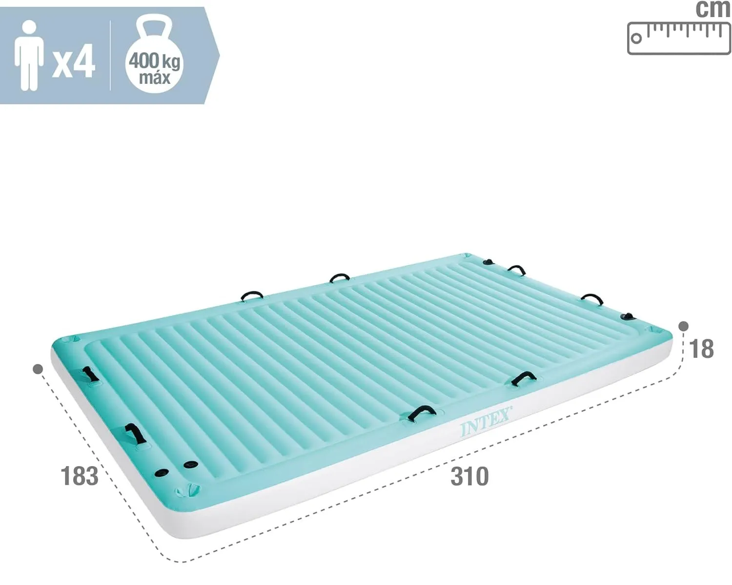 Intex 56289EU Luftmatratze - Water Lounge 310x183x18cm