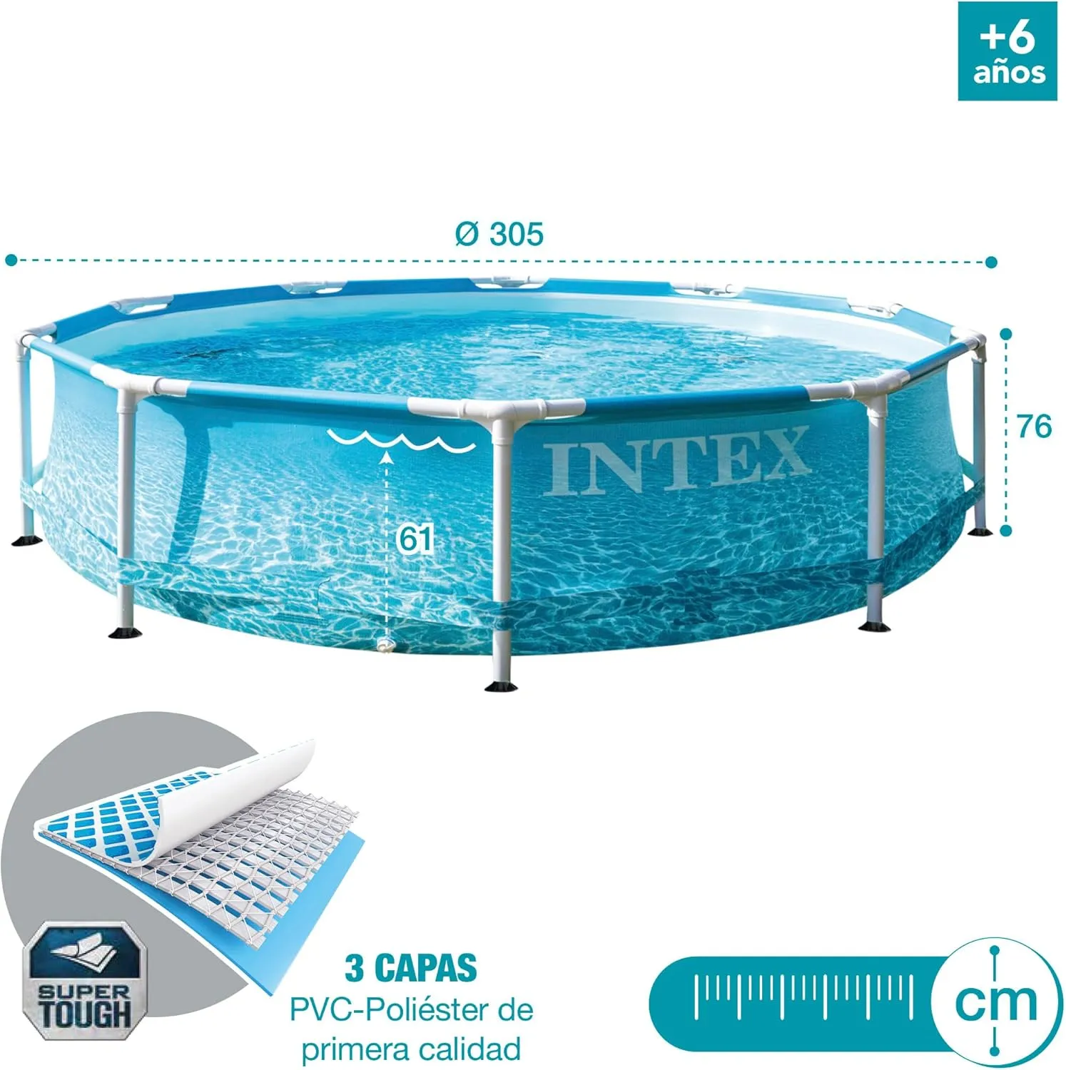 Intex Frame Pool - Beachside 305x76cm