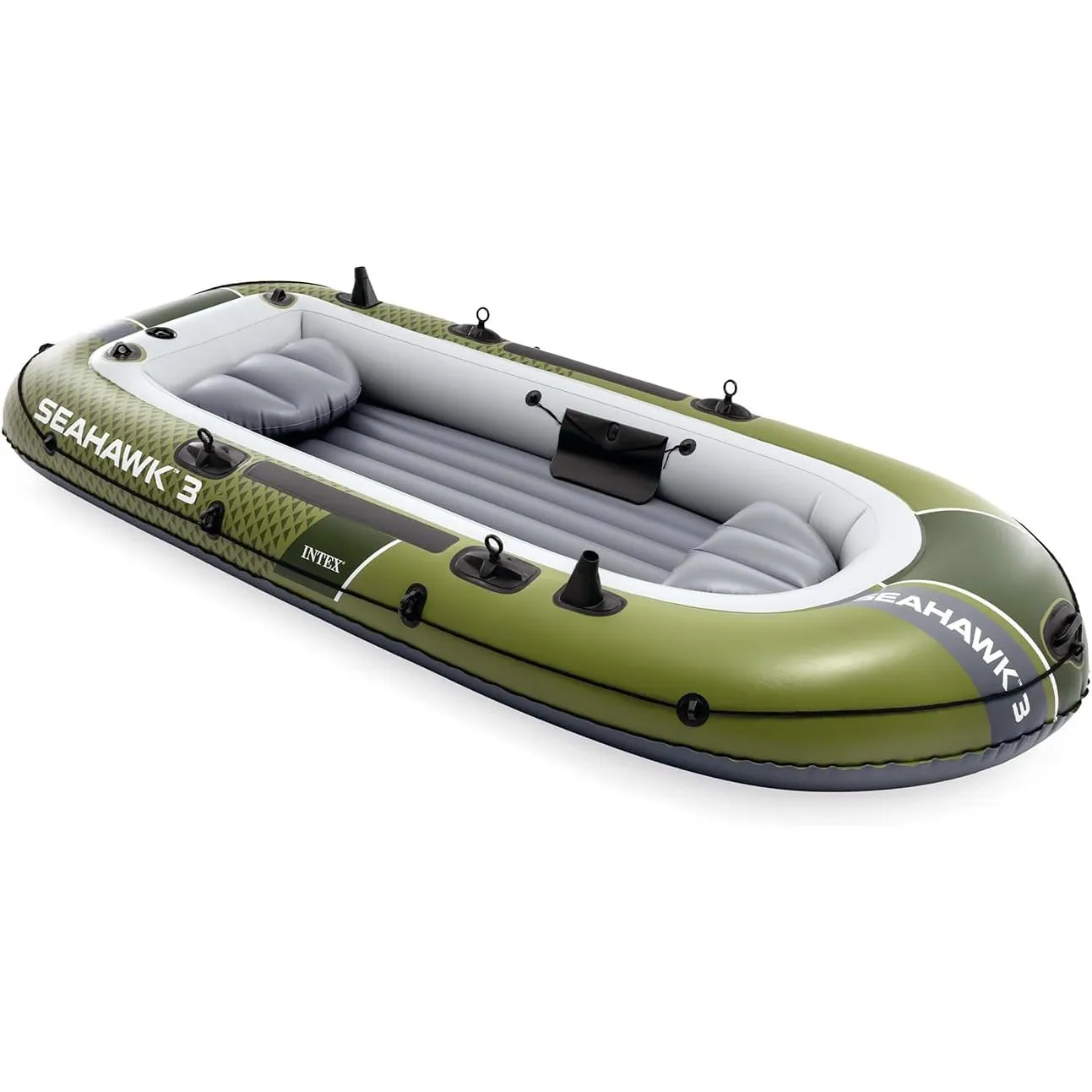 Intex Schlauchboot Seahawk 3 Set inkl. Pumpe und Alu-Paddeln 295x137x43cm