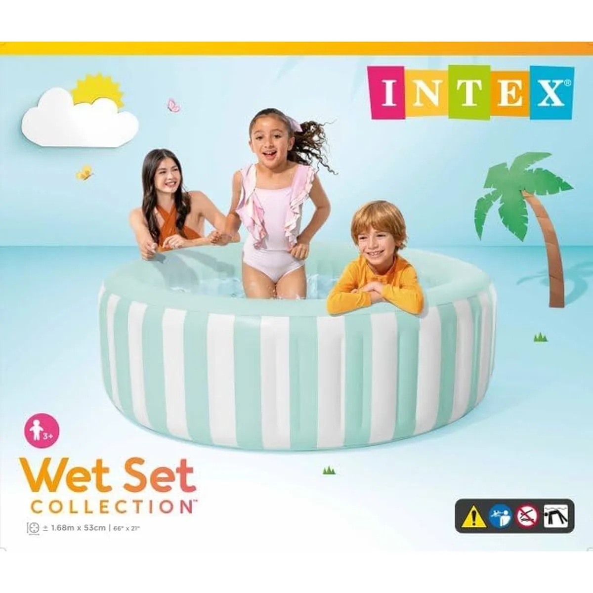 Intex 56182NP Planschbecken Coastal Luxe 168x53cm