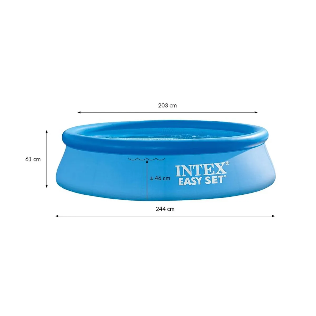 Intex Easy Set Quick-Up-Pool 244x61cm mit Filterpumpe
