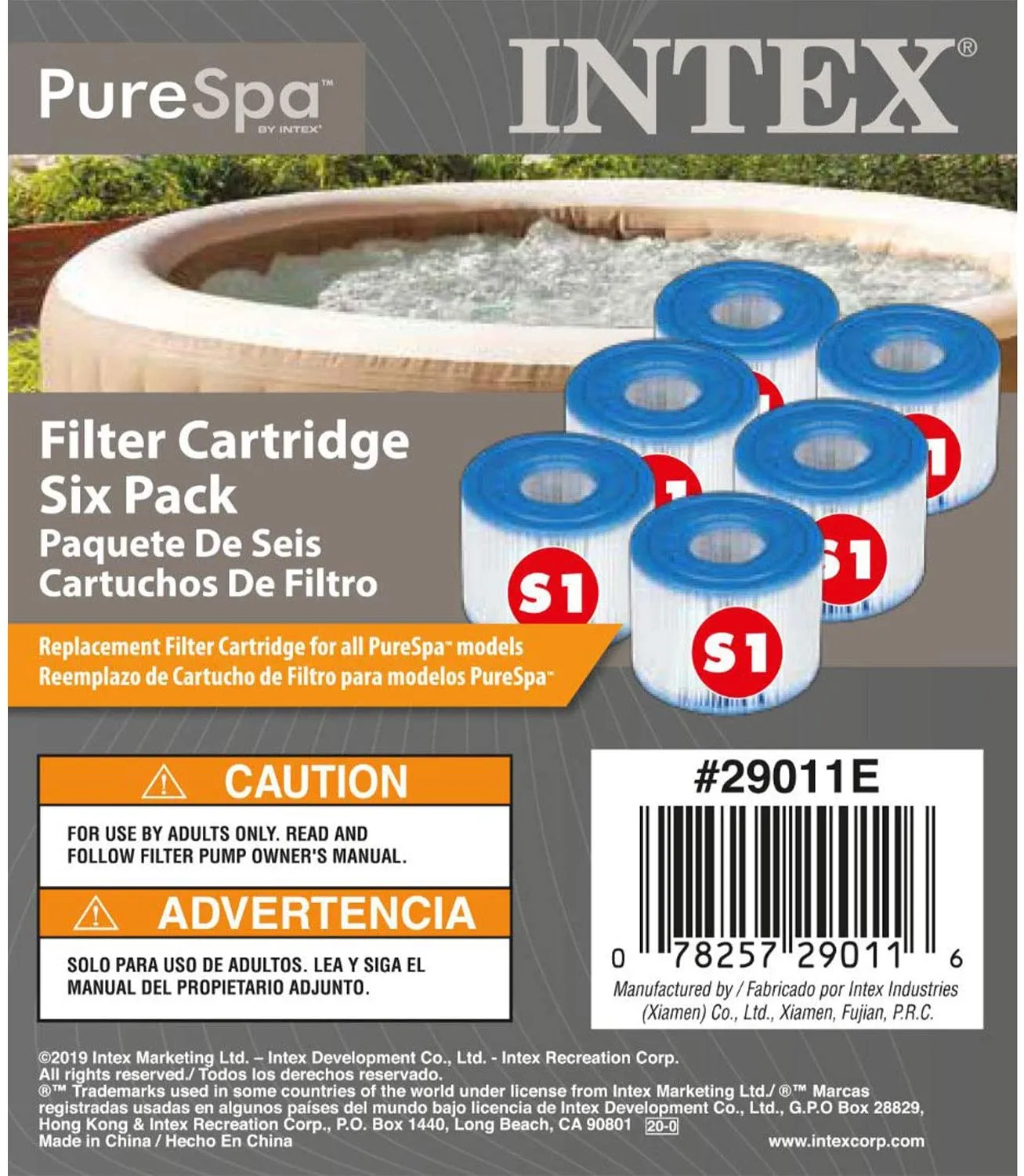 INTEX 29011 - Filterkartusche - Typ S1 6er Pack