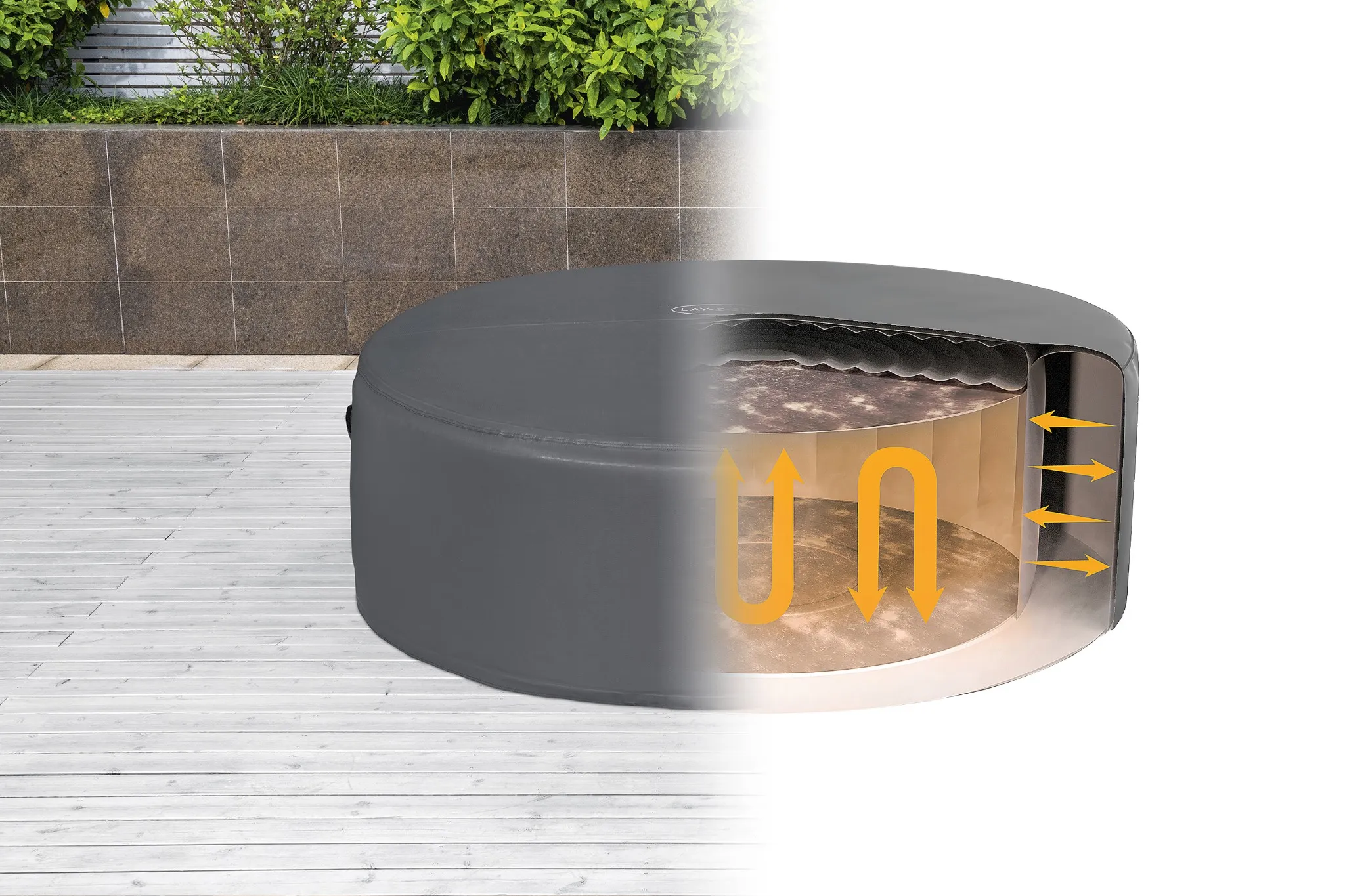 Bestway® Thermo-Komplettabdeckung LAY-Z-SPA® Xtras EnergySense® Plus Ø196x71cm