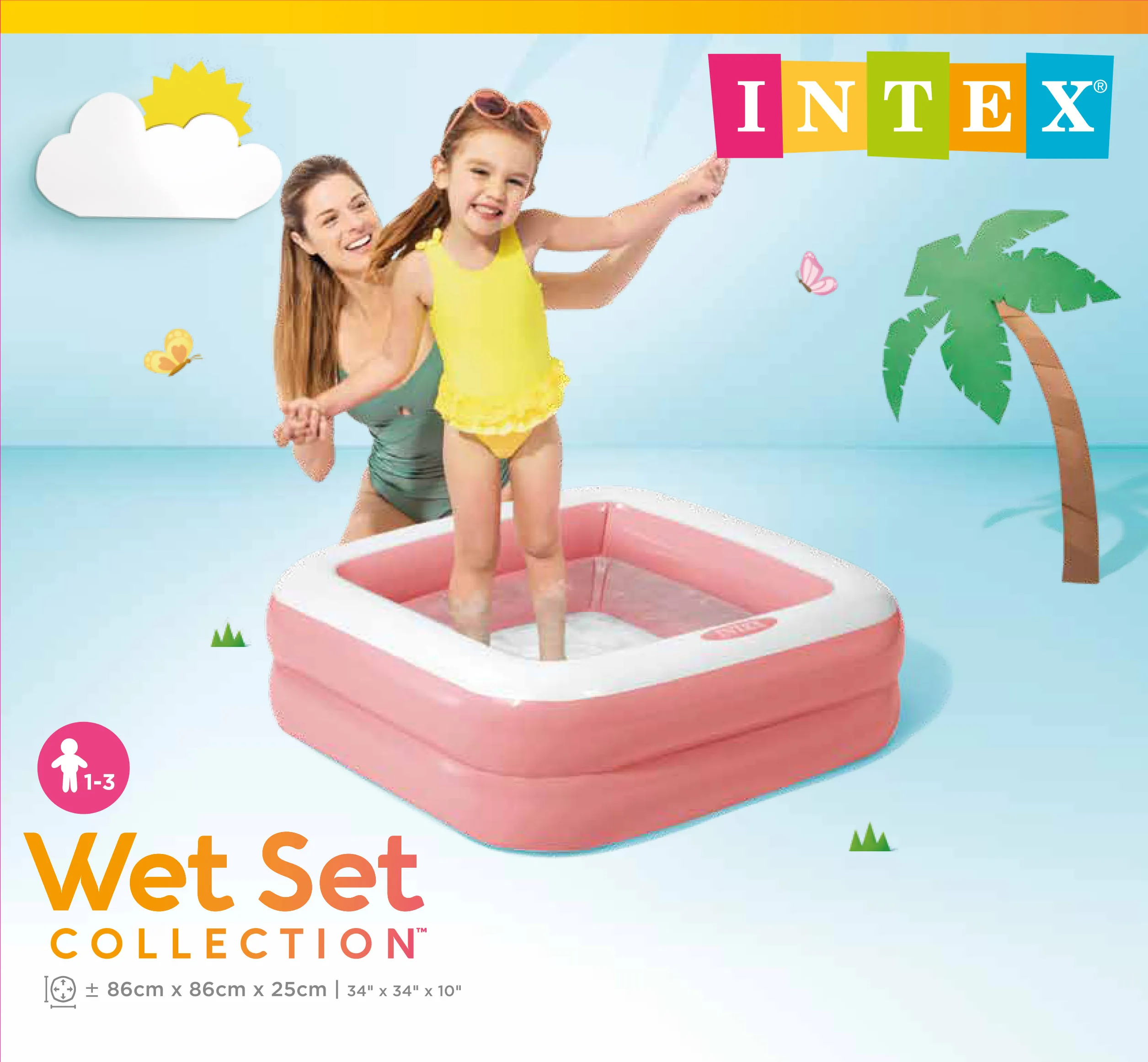 Intex 57100NP Planschbecken -  Play Box 86x86x25cm