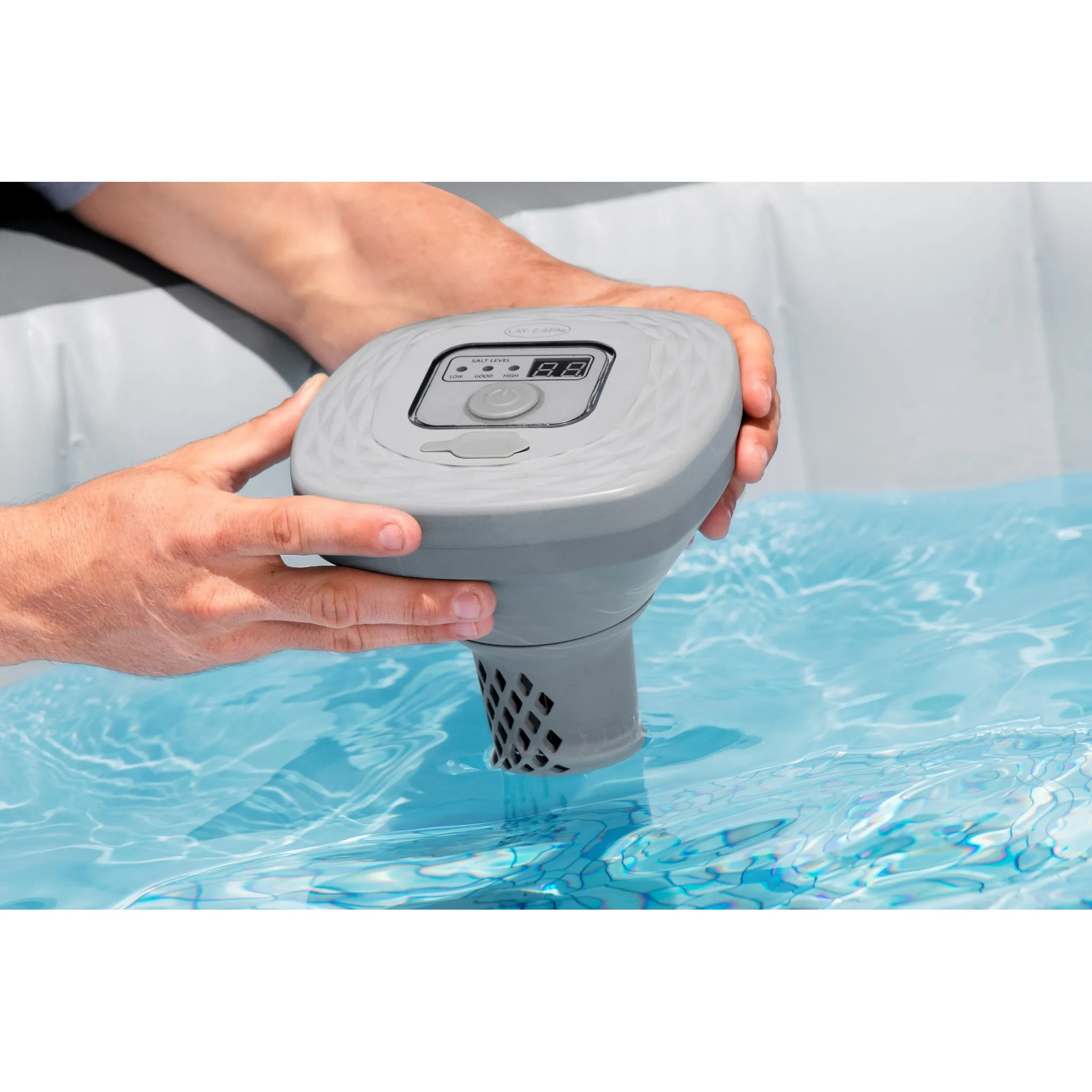 Bestway LAY-Z-SPA Hydrogenic Salzwasseranlage für Whirlpool bis 1400 Liter