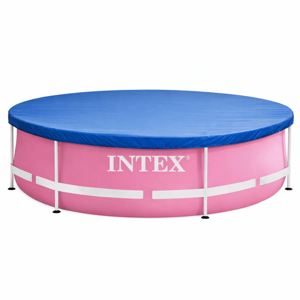 Intex 28290ND Pink Metal Frame Pool 244x76cm mit Abdeckplane