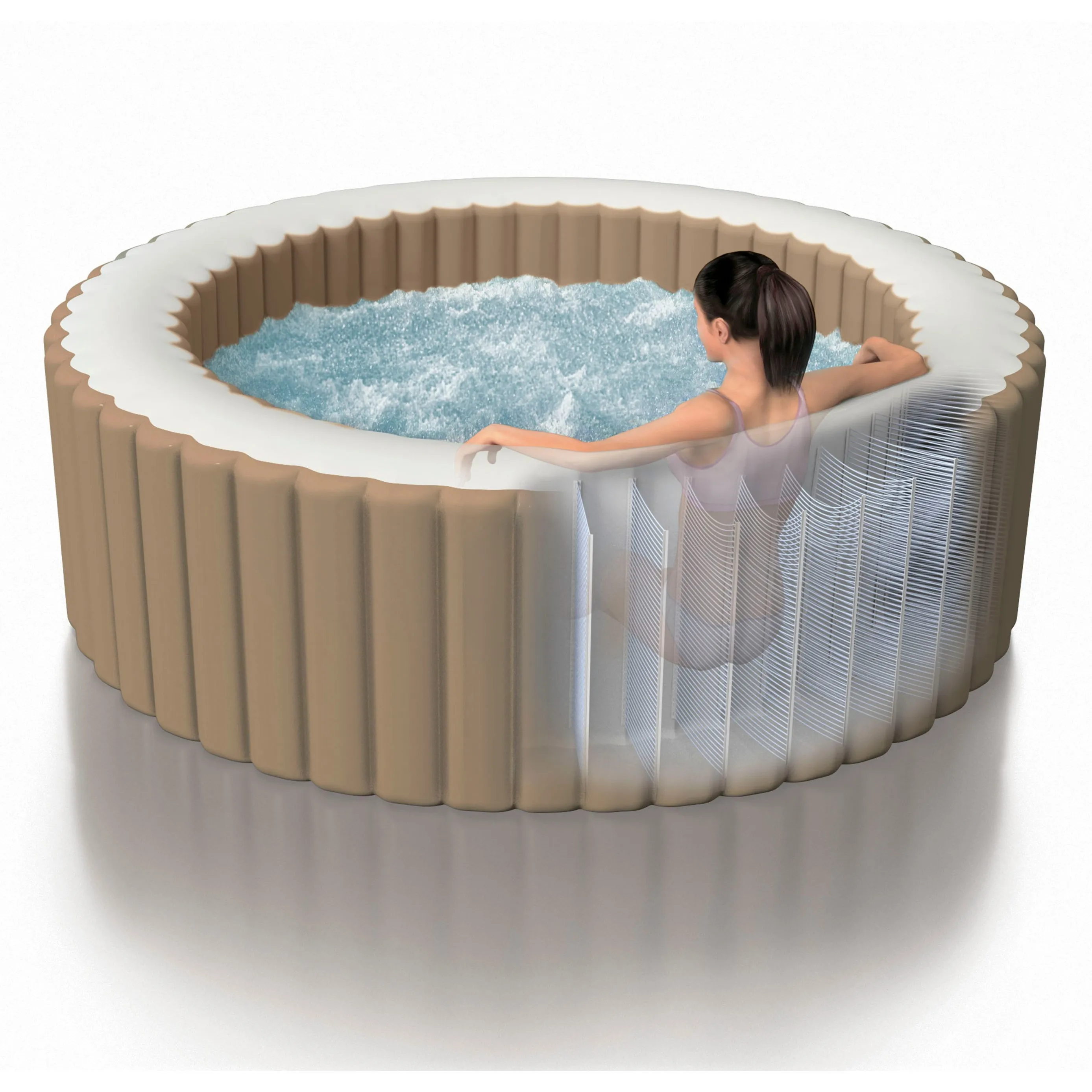 Intex Whirlpool PureSPA Bubble sahara tan 196/145x71cm