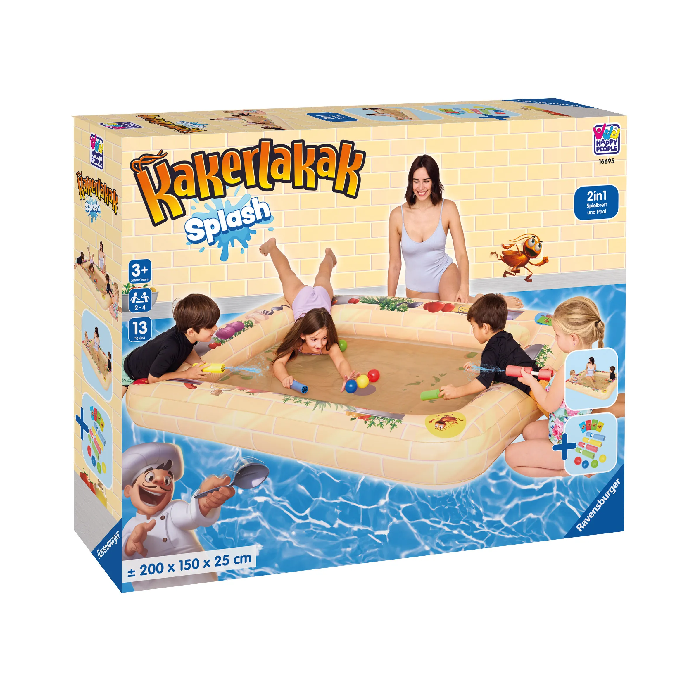 Happy People Kakerlakak Spielmatte - Die Spritzige Kakerlakenfalle 200x150x25cm