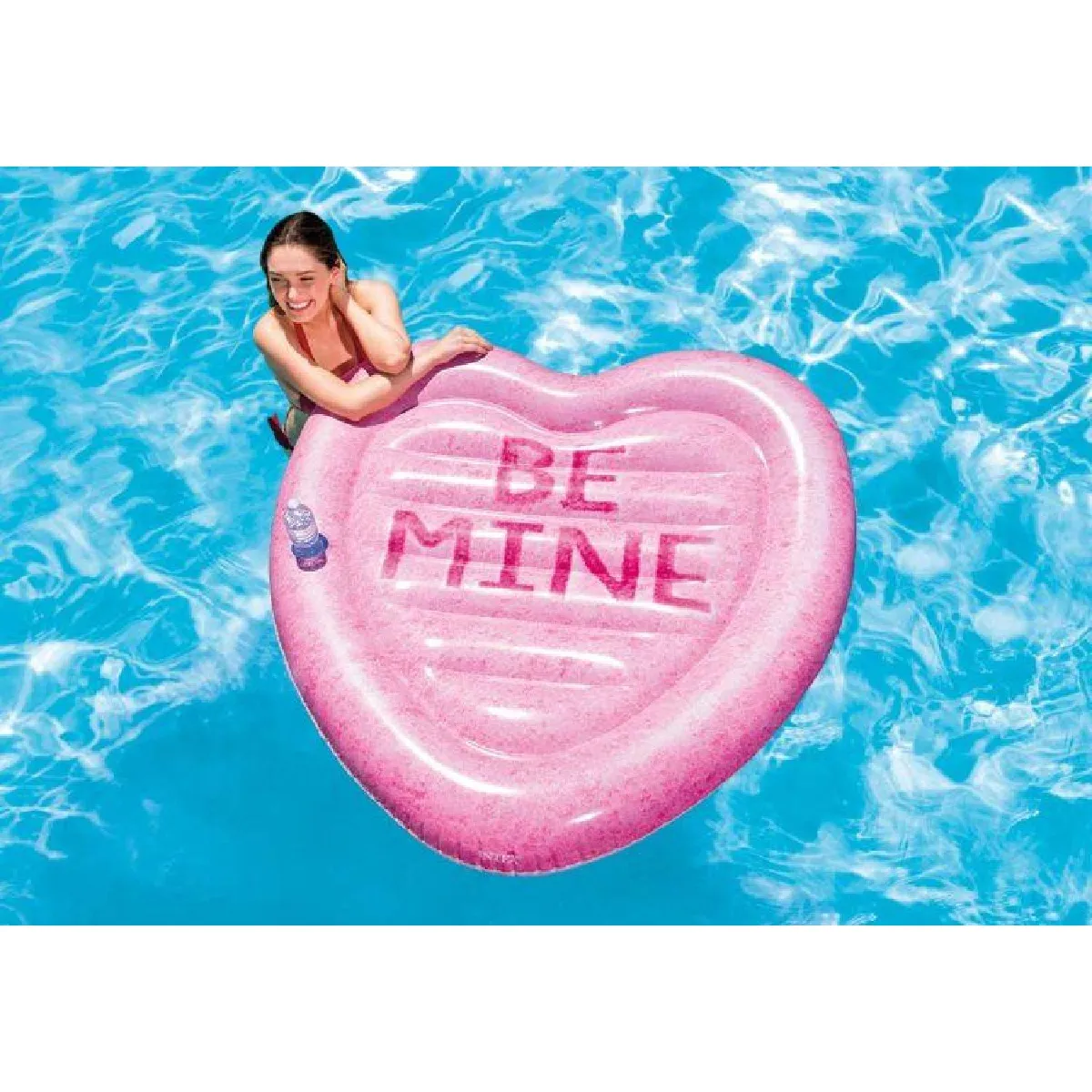 Intex Luftmatratze - Candy Heart Island 145x142cm