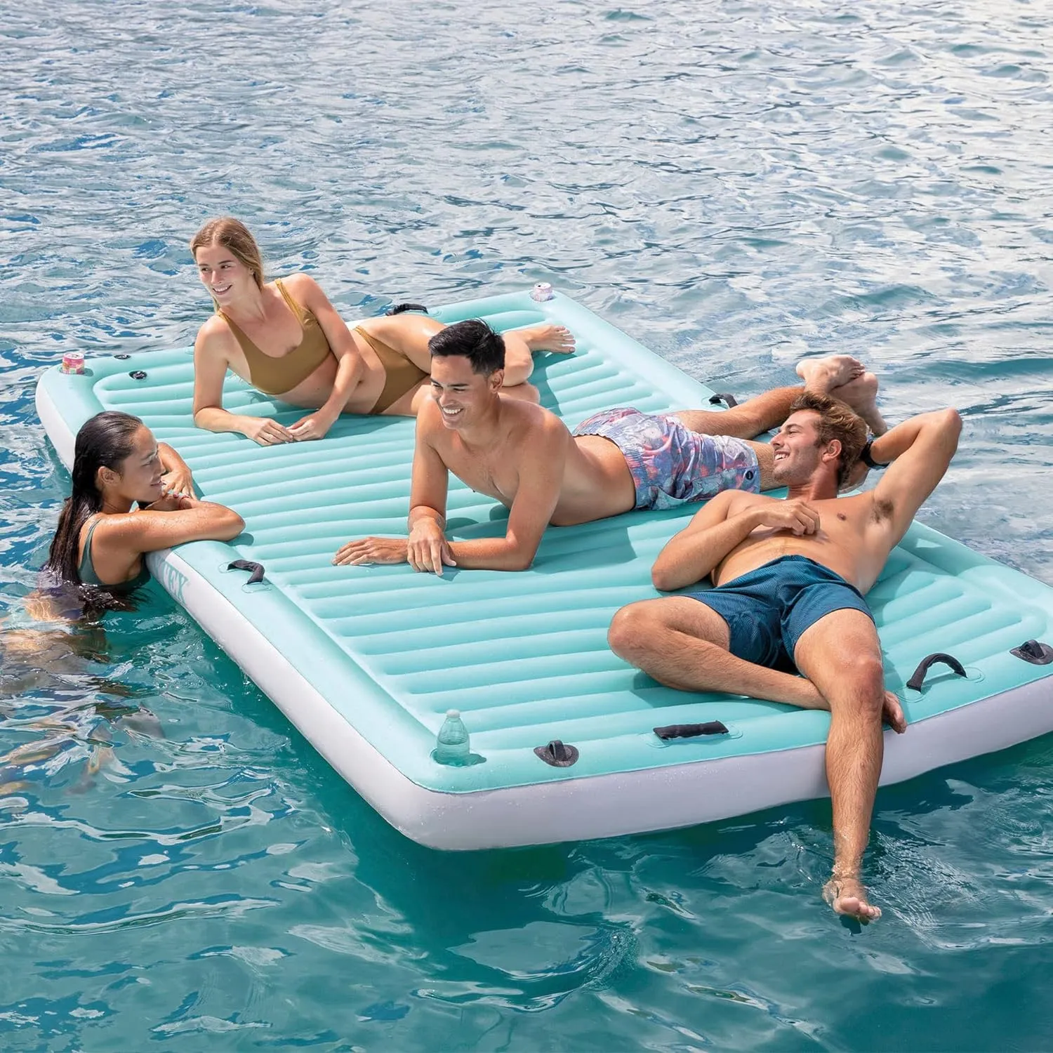 Intex 56289EU Luftmatratze - Water Lounge 310x183x18cm