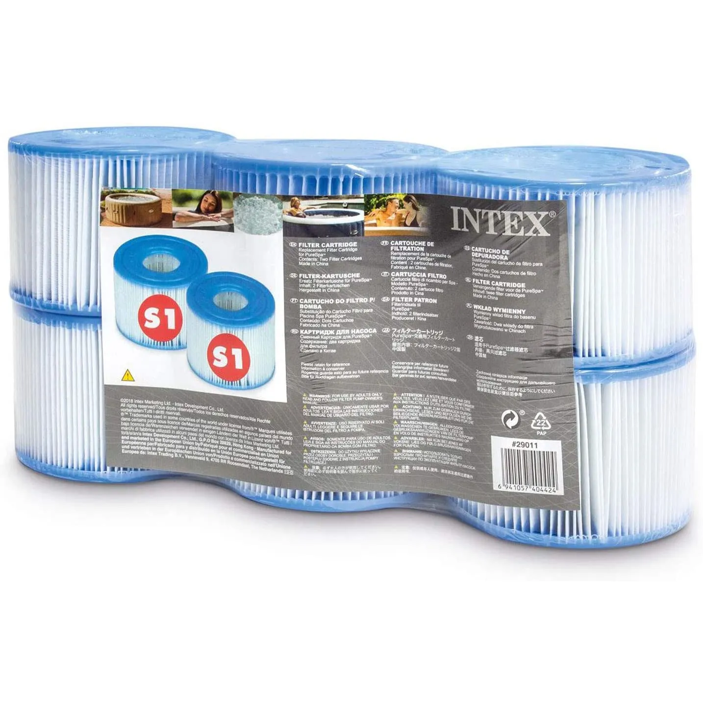 INTEX 29011 - Filterkartusche - Typ S1 6er Pack