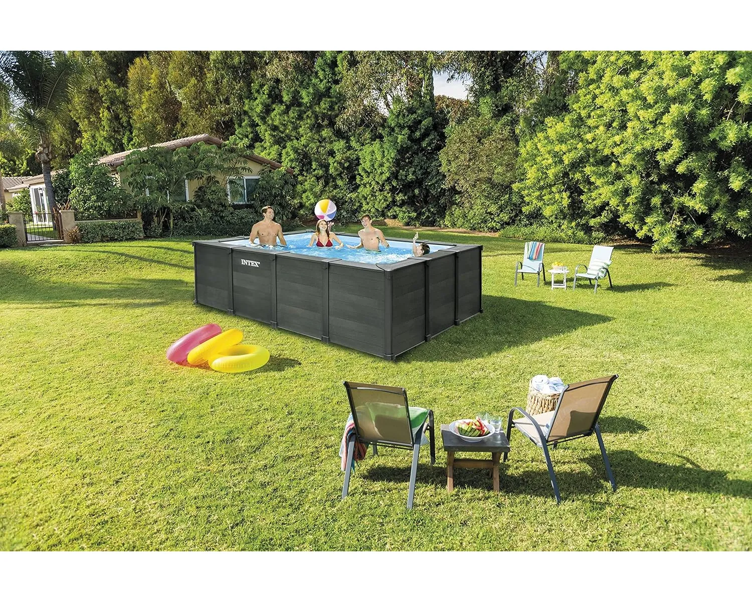 Intex 26396NP - Pool-Set - GraphiteGray 400x300x124cm